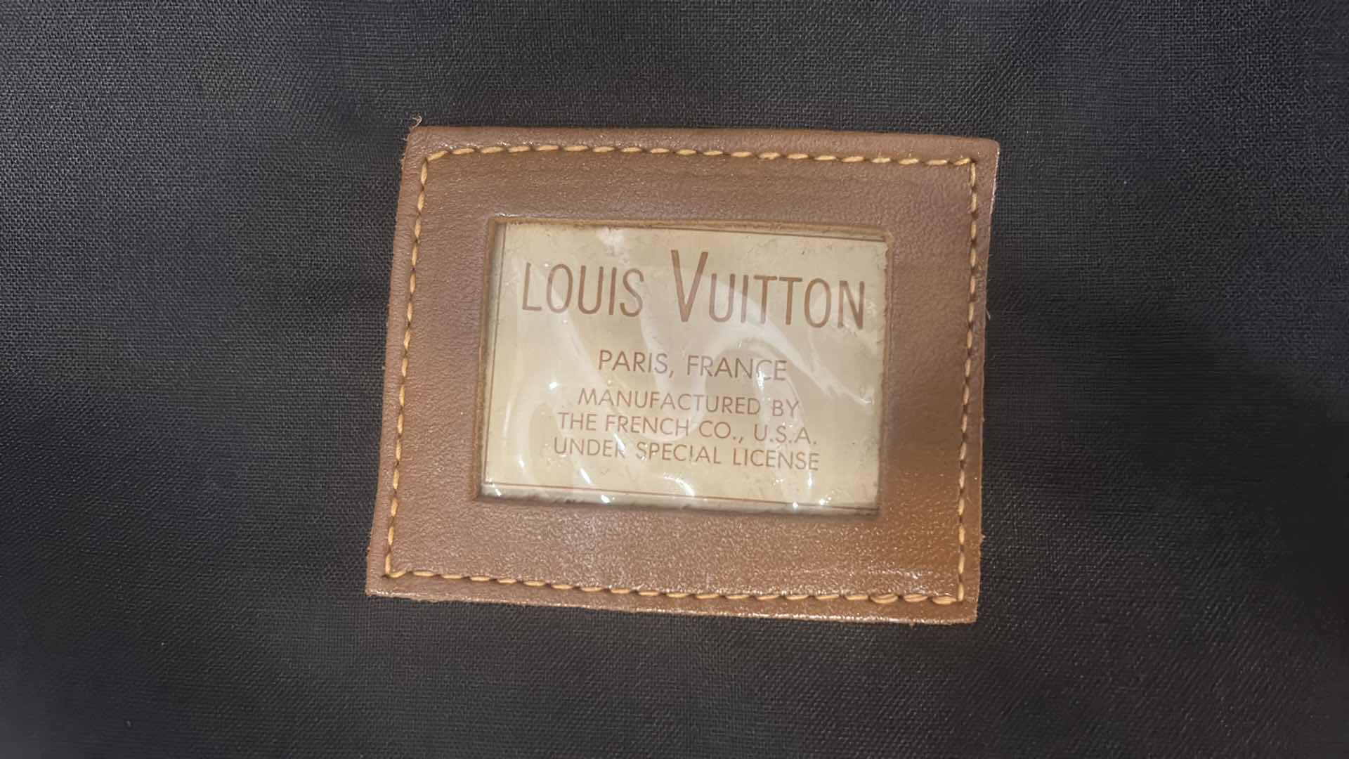 Photo 1 of AUTHENTIC LOUIS VUITTON: VINTAGE MONOGRAM CANVAS LARGE FOLDING GARMENT BAG SUITCASE LUGGAGE