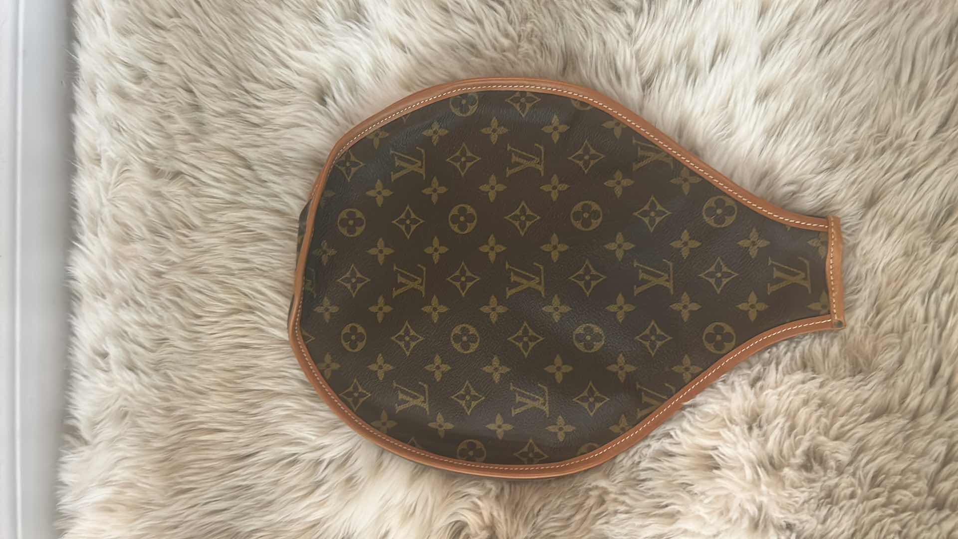 Photo 1 of AUTHENTIC LOUIS VUITTON: VINTAGE MONOGRAM CANVAS TENNIS RACKET COVER