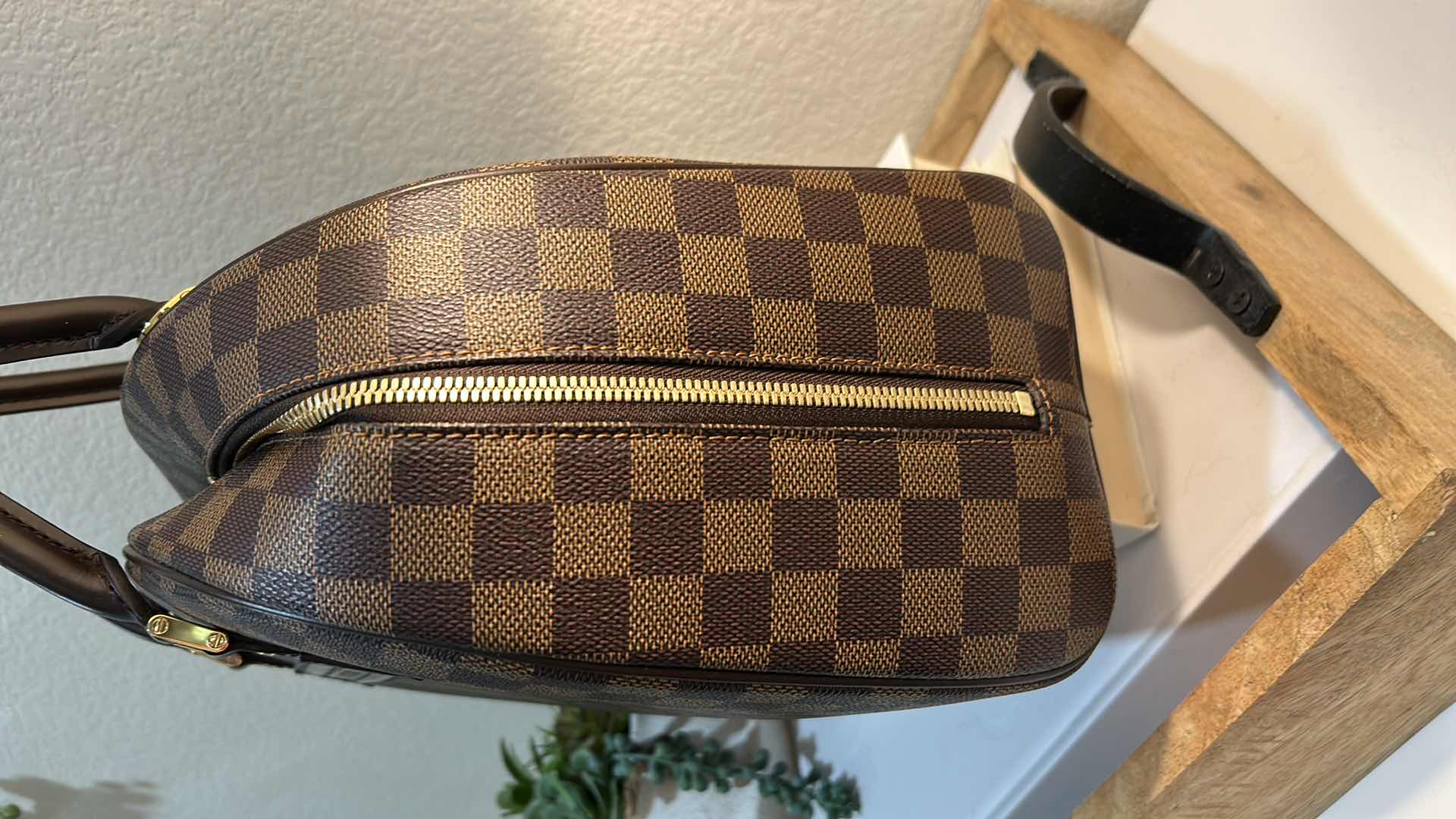 Photo 1 of AUTHENTICATED LOUIS VUITTON: DAMIER EBENE NOLITA BAG