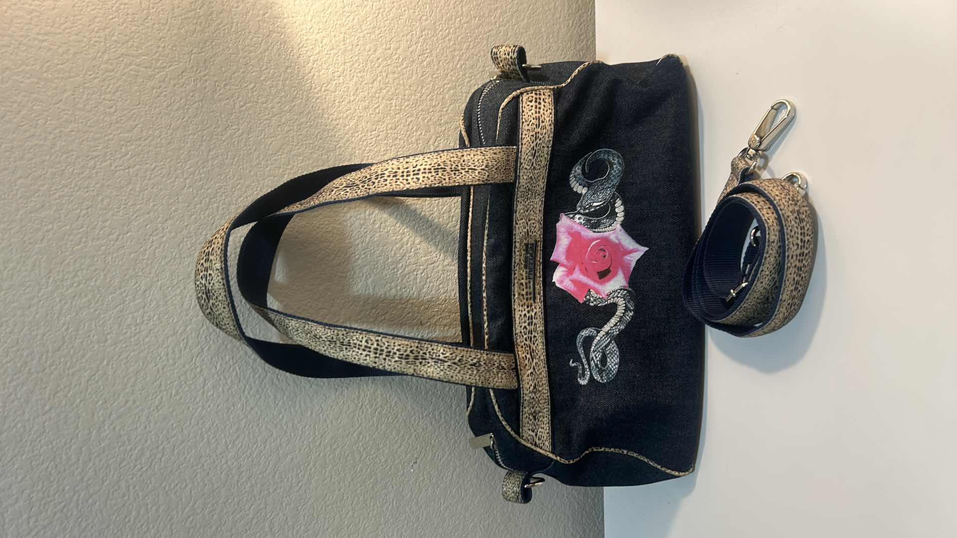 Photo 1 of BLACK DENIM SHOULDER BAG