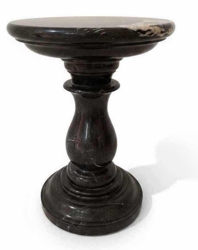 Photo 1 of 14” ROUND GREEN MARBLE STAND H19”