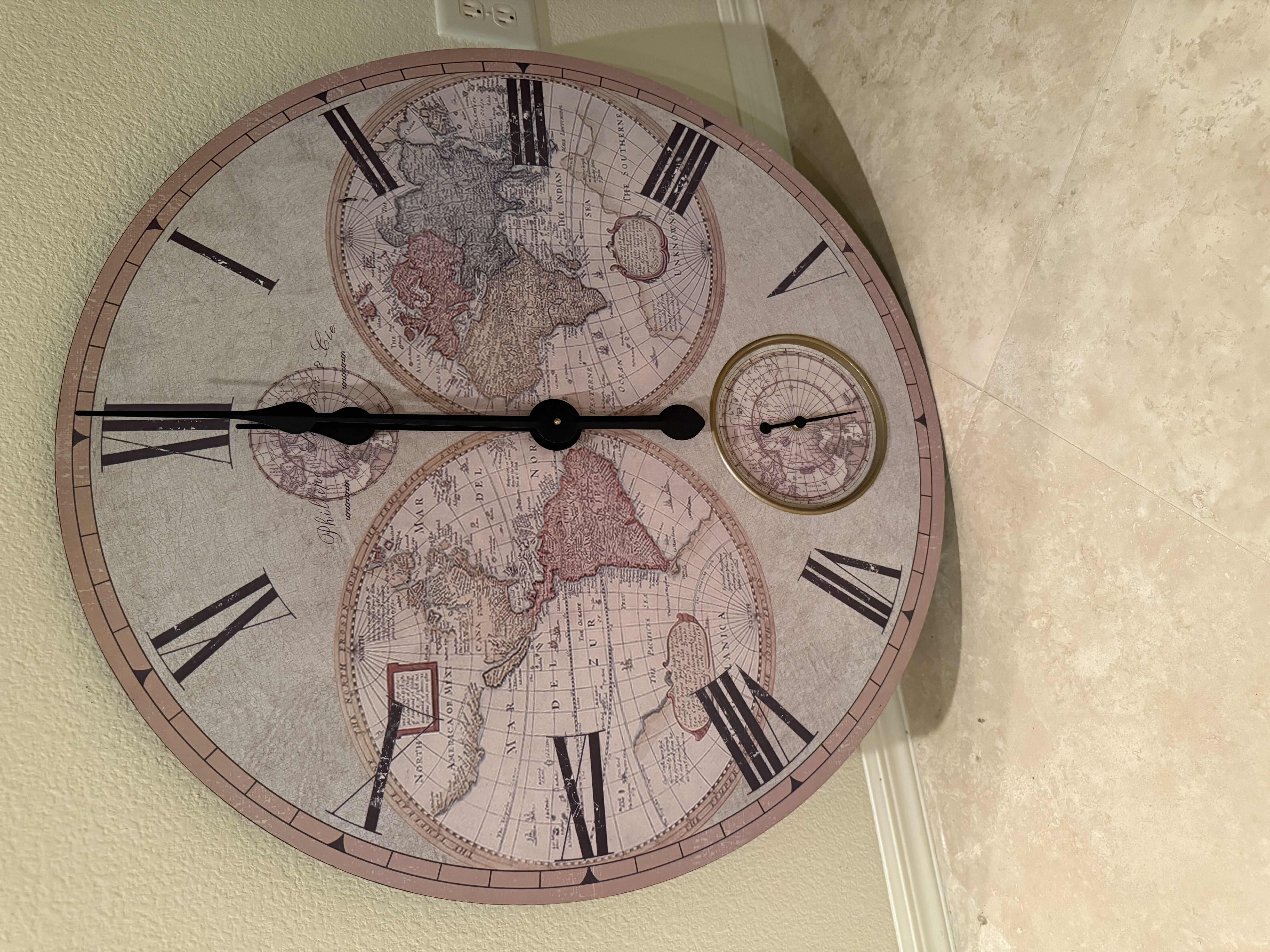 Photo 1 of 32” ROUND WOOD WALL CLOCK