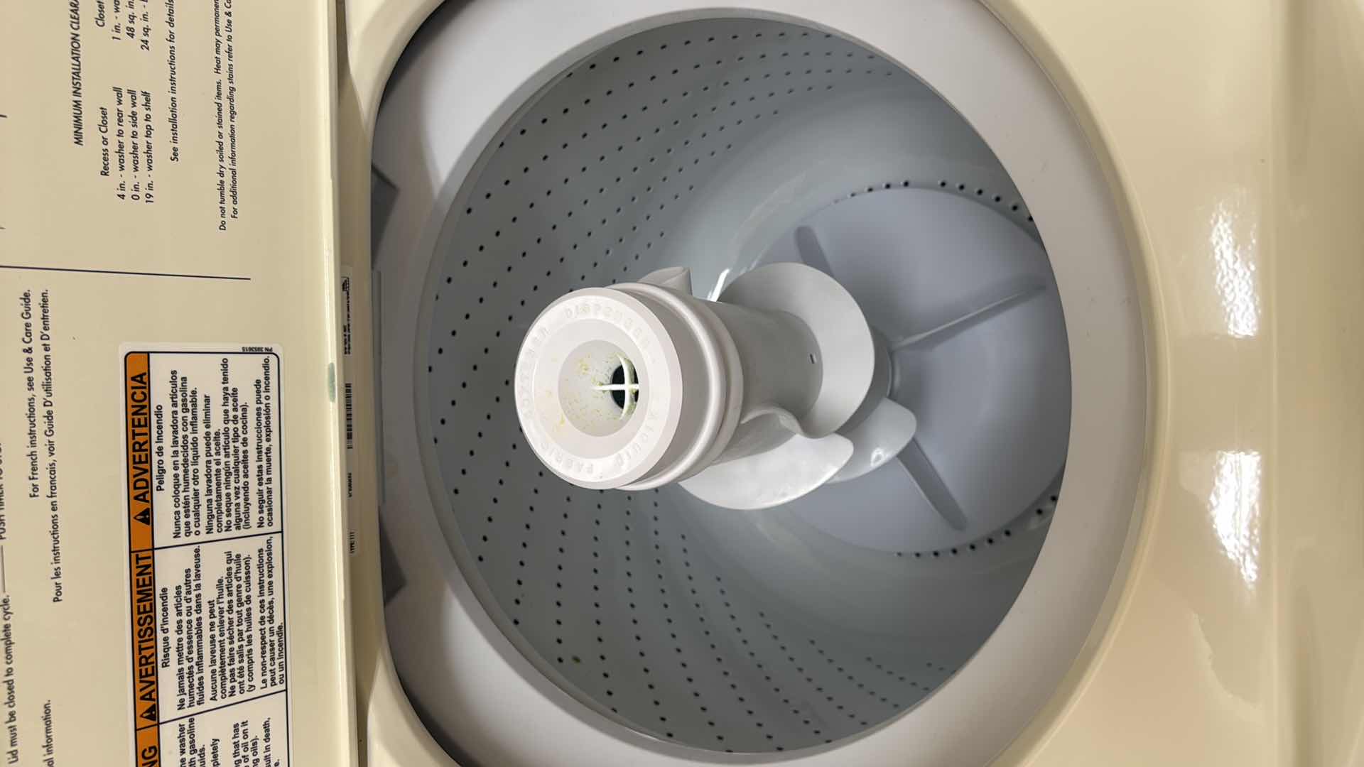 Photo 1 of WHIRLPOOL WASHING MACHINE