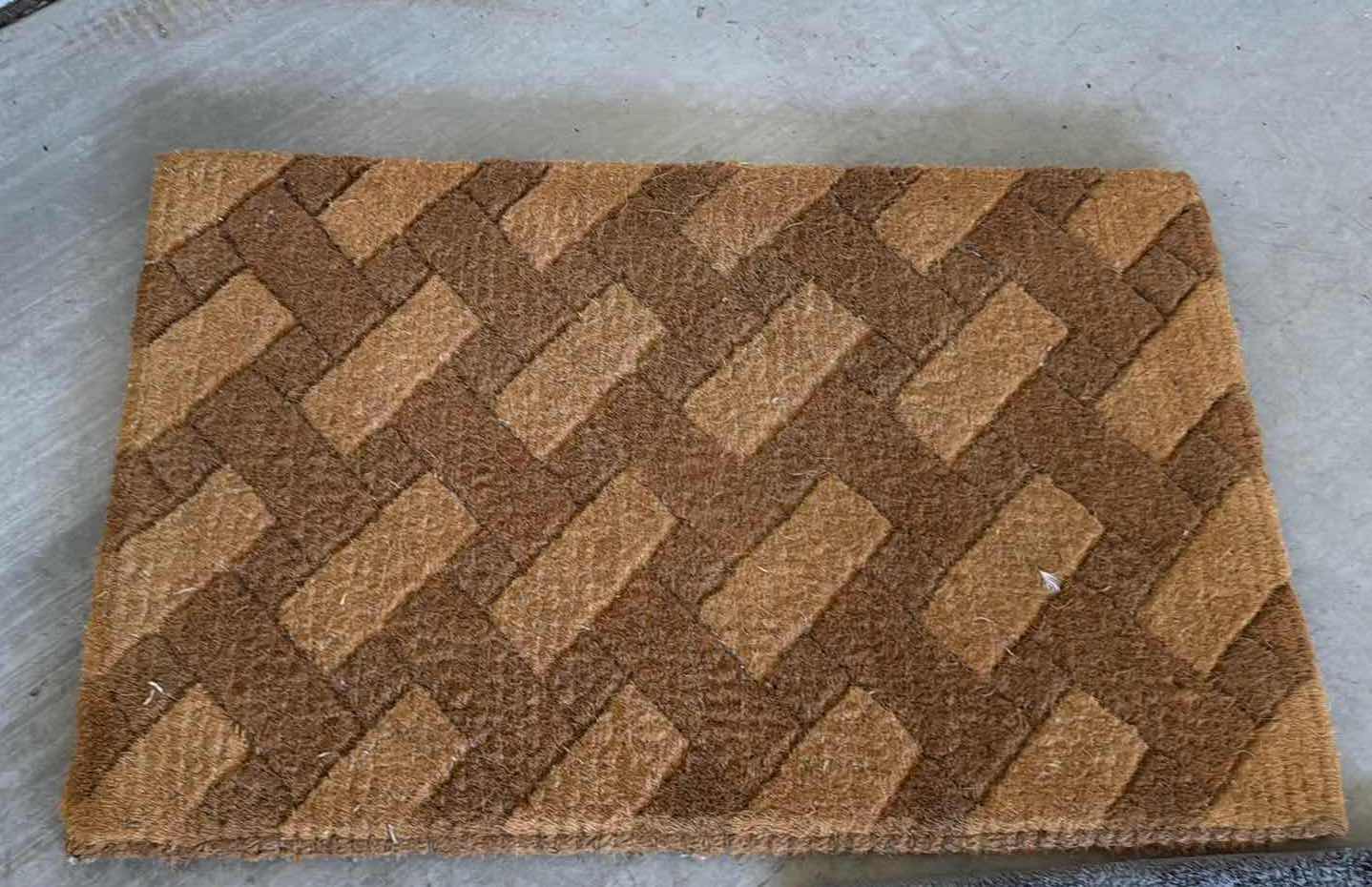 Photo 1 of 2-OUTDOOR FLOOR MATS, GREY THROW RUG