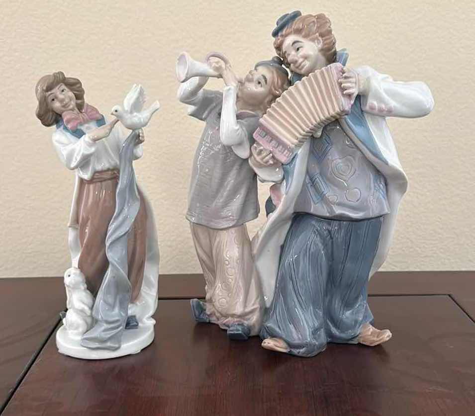 Photo 1 of 2-PORCELAIN FIGURINES H11”