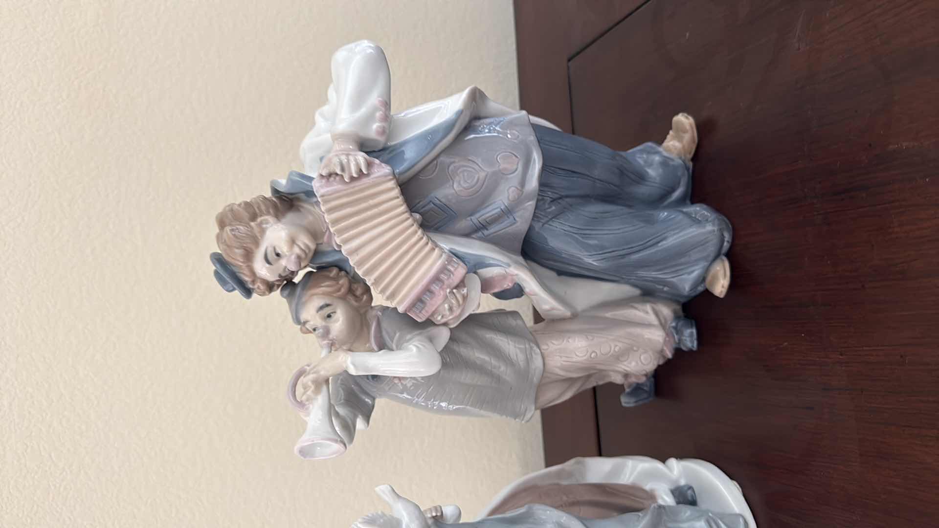 Photo 1 of 2-PORCELAIN FIGURINES H11”
