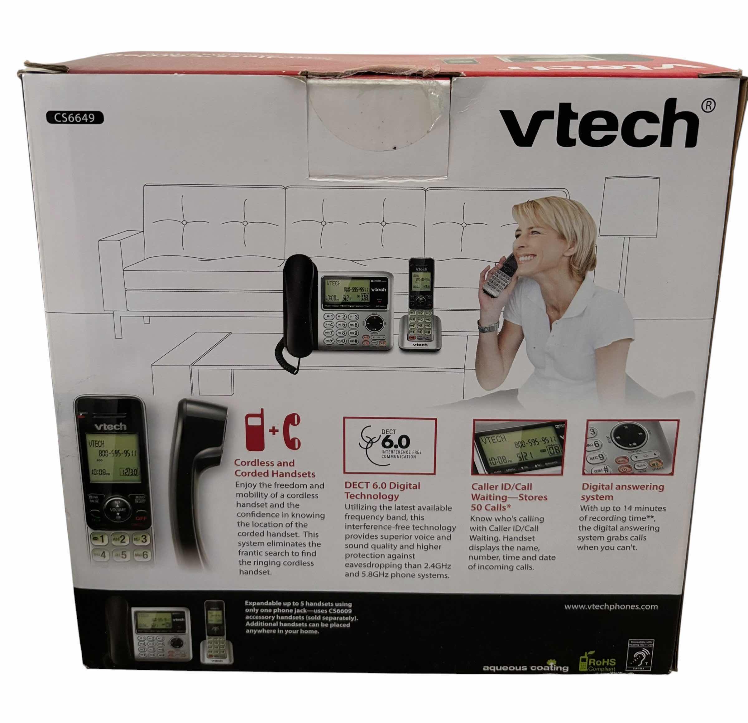 Photo 1 of NIB VTECH CORDLESS/CORDED DIGITAL ANSWERING MACHINE