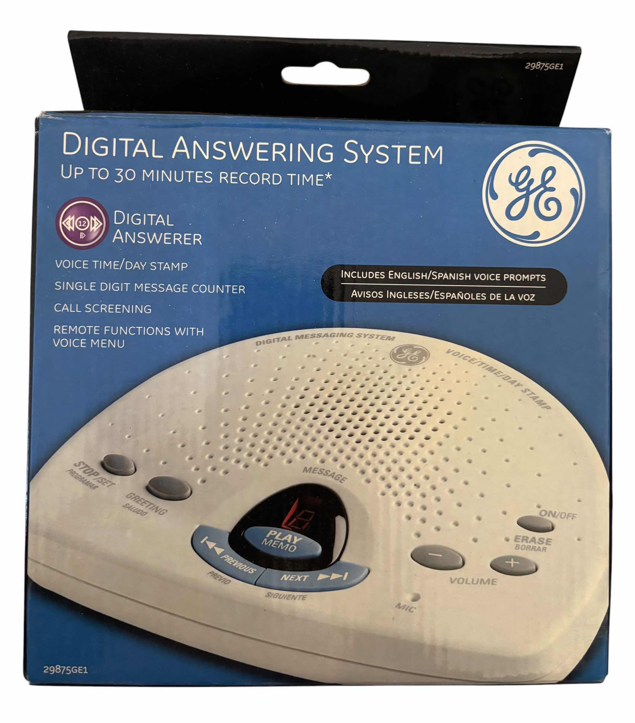 Photo 1 of NIB GE DIGITAL ANSWERING MACHINE