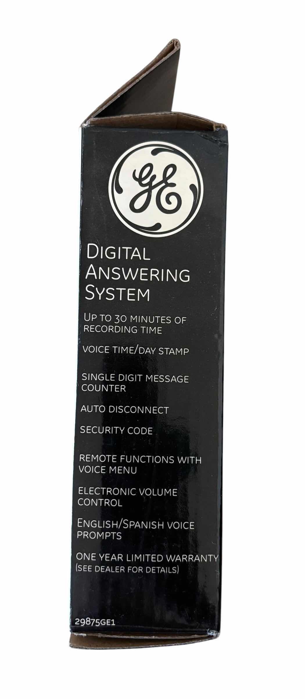 Photo 1 of NIB GE DIGITAL ANSWERING MACHINE
