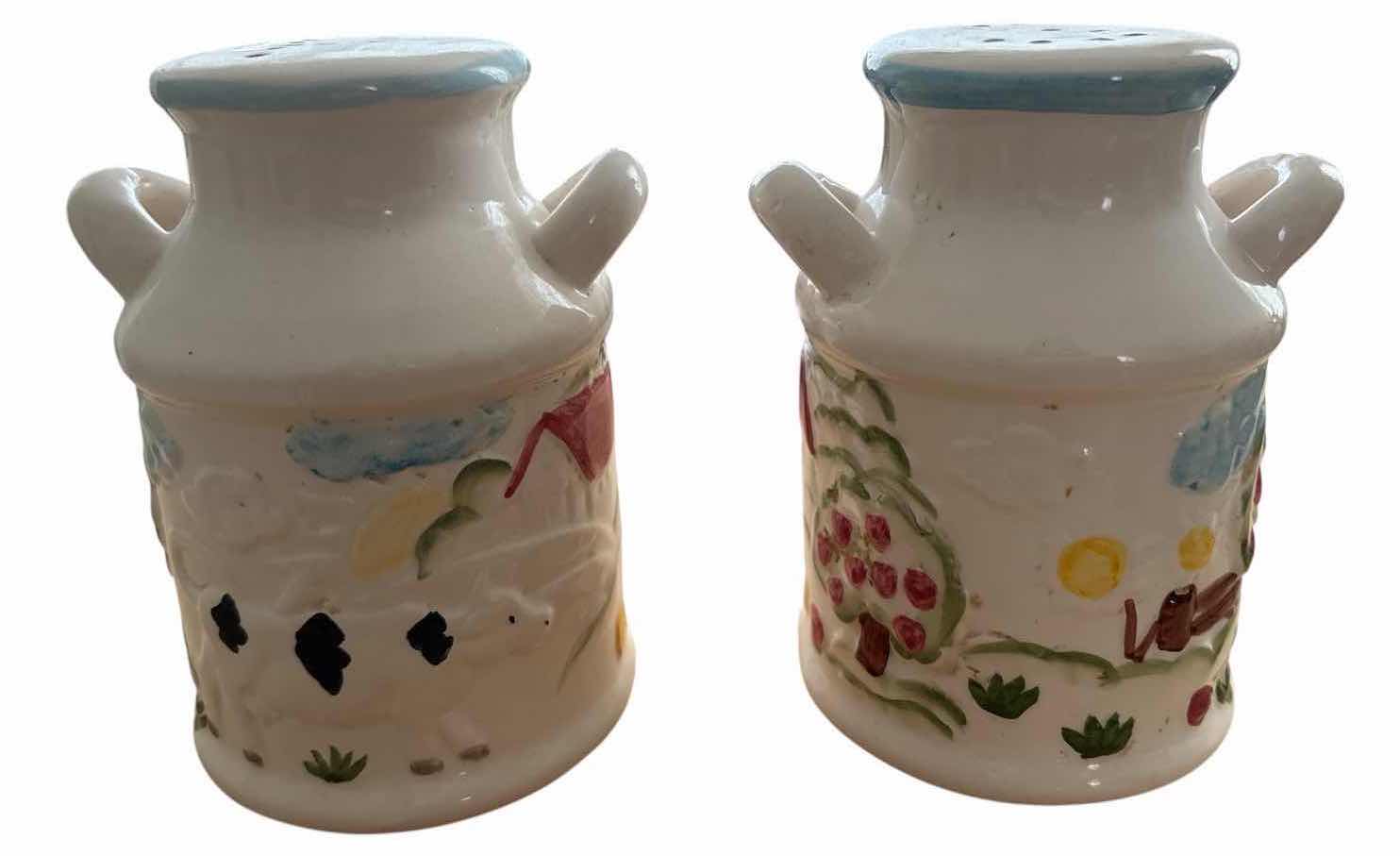 Photo 1 of (2)PCS VINTAGE GAILSTYN “MEADOWLAND” SALT & PEPPER SHAKER H5”