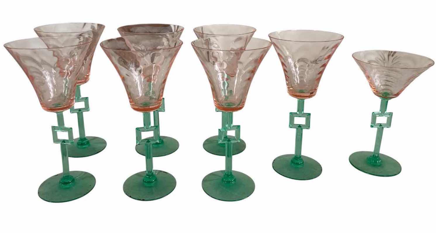 View 1 of (8)PCS MCDONALD WATERMELON WINE GLASS H8.25”