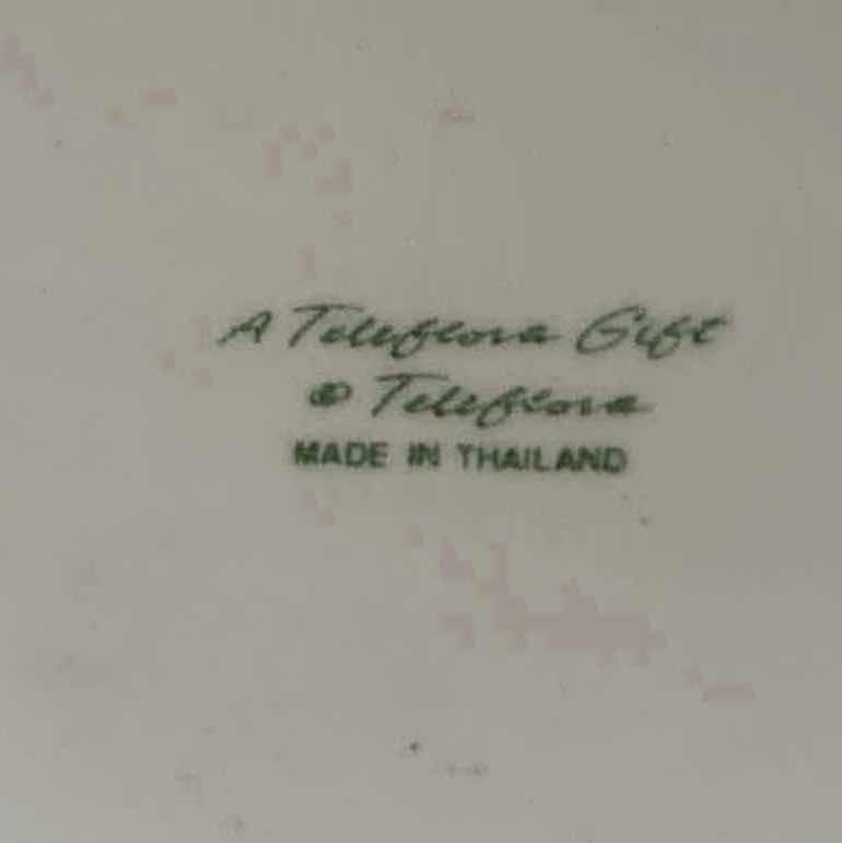 Photo 1 of TELEFLORA CERAMIC SPRING BASKET H8”