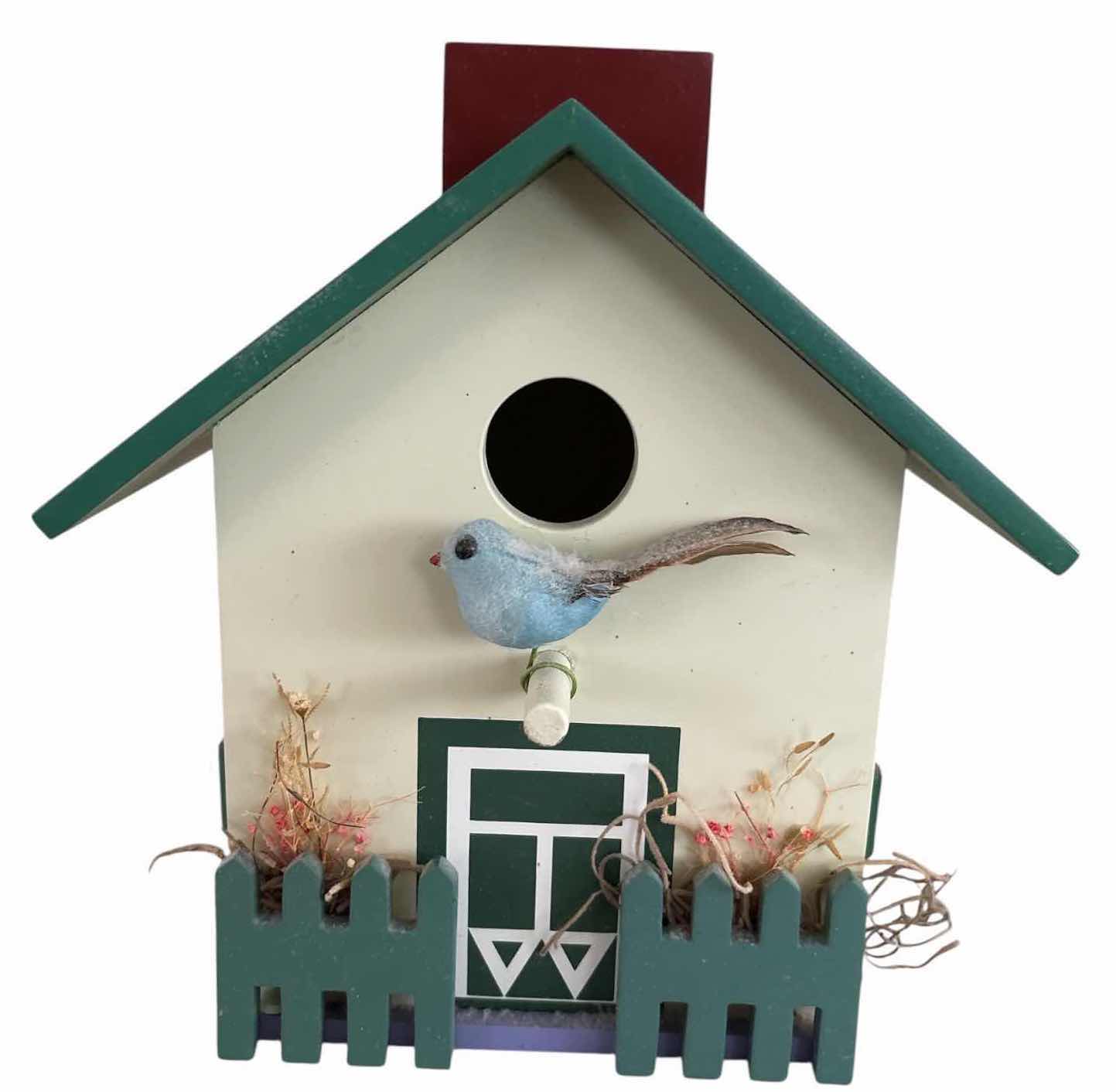 Photo 1 of (2)PCS DECORATIVE BIRDHOUSES H9”