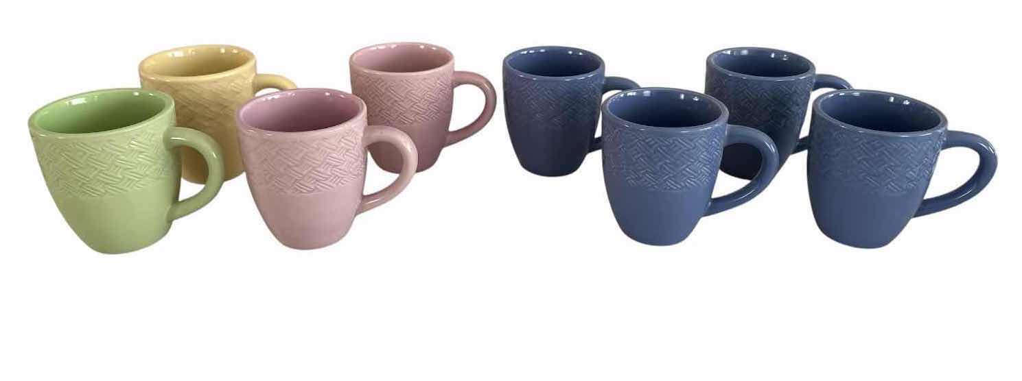 Photo 1 of (8)PCS NORFOLK PASTEL CERAMIC MUGS H4”