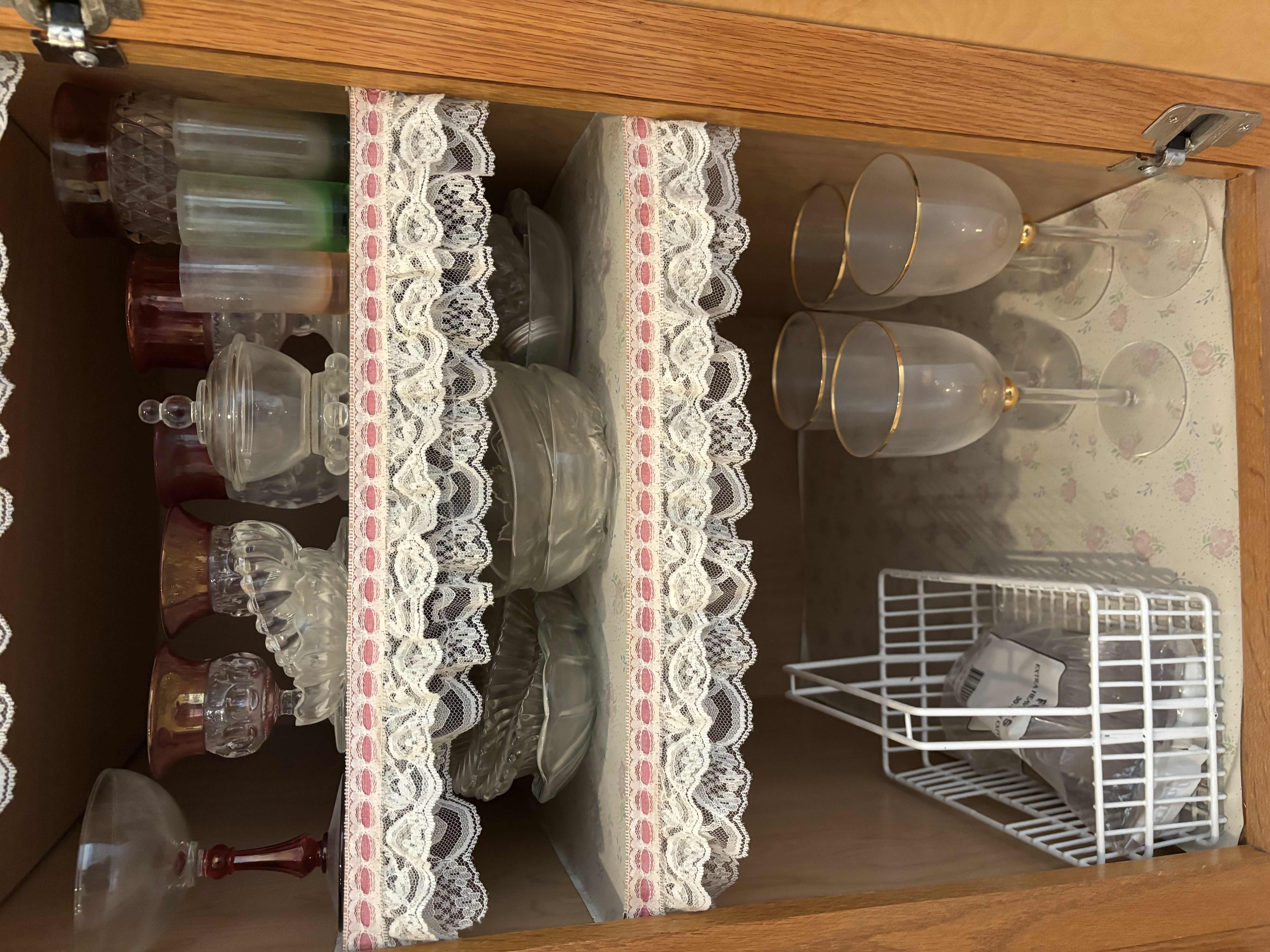 Photo 1 of CONTENTS OF KITCHEN CABINET