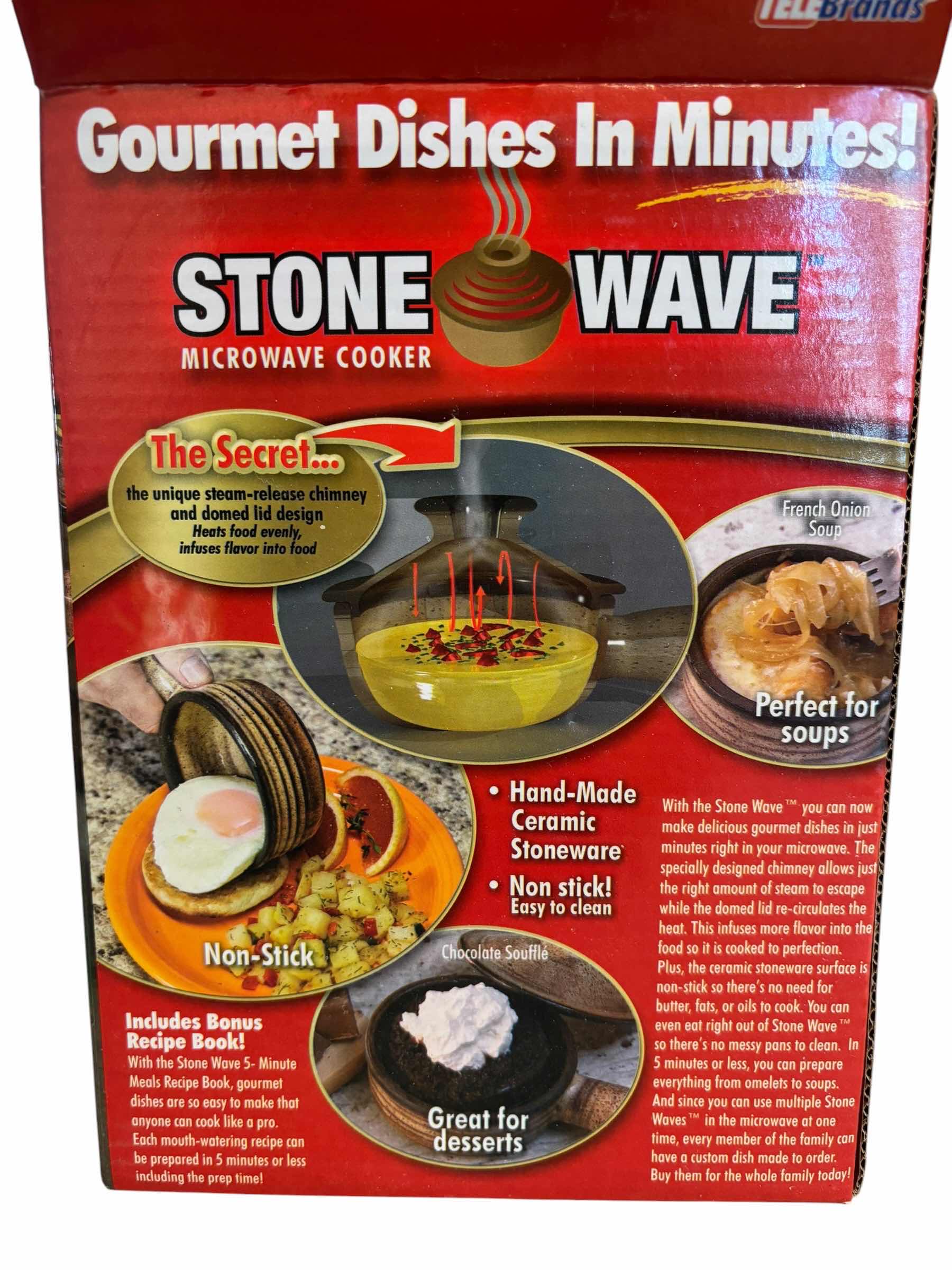 Photo 1 of STONE WAVE MICROWAVE COOKER & S.R.C. TERRACOTTA SERVING BOWLS (6)