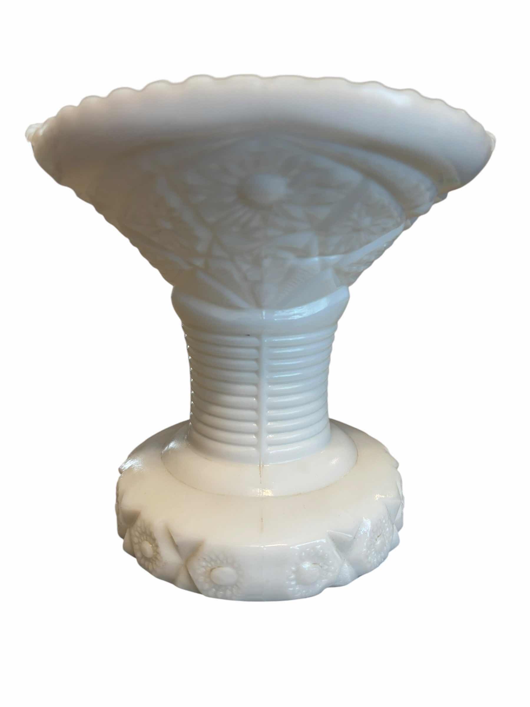 Photo 1 of GLASS & MILK GLASS VASES & DISHES