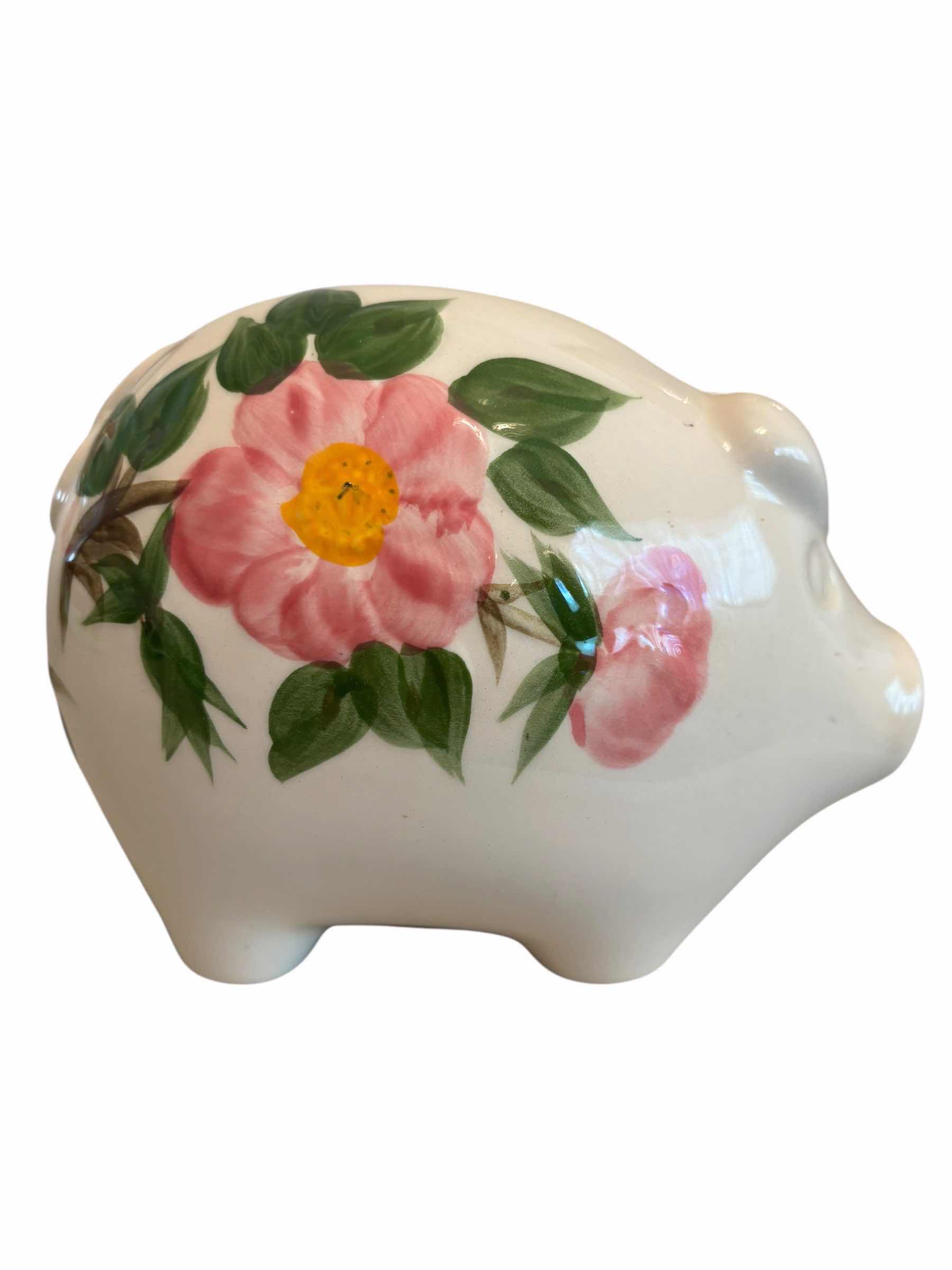 Photo 1 of FRANCISCAN DESSERT ROSE PITCHER H9” & MATCHING PIGGY BANK $90