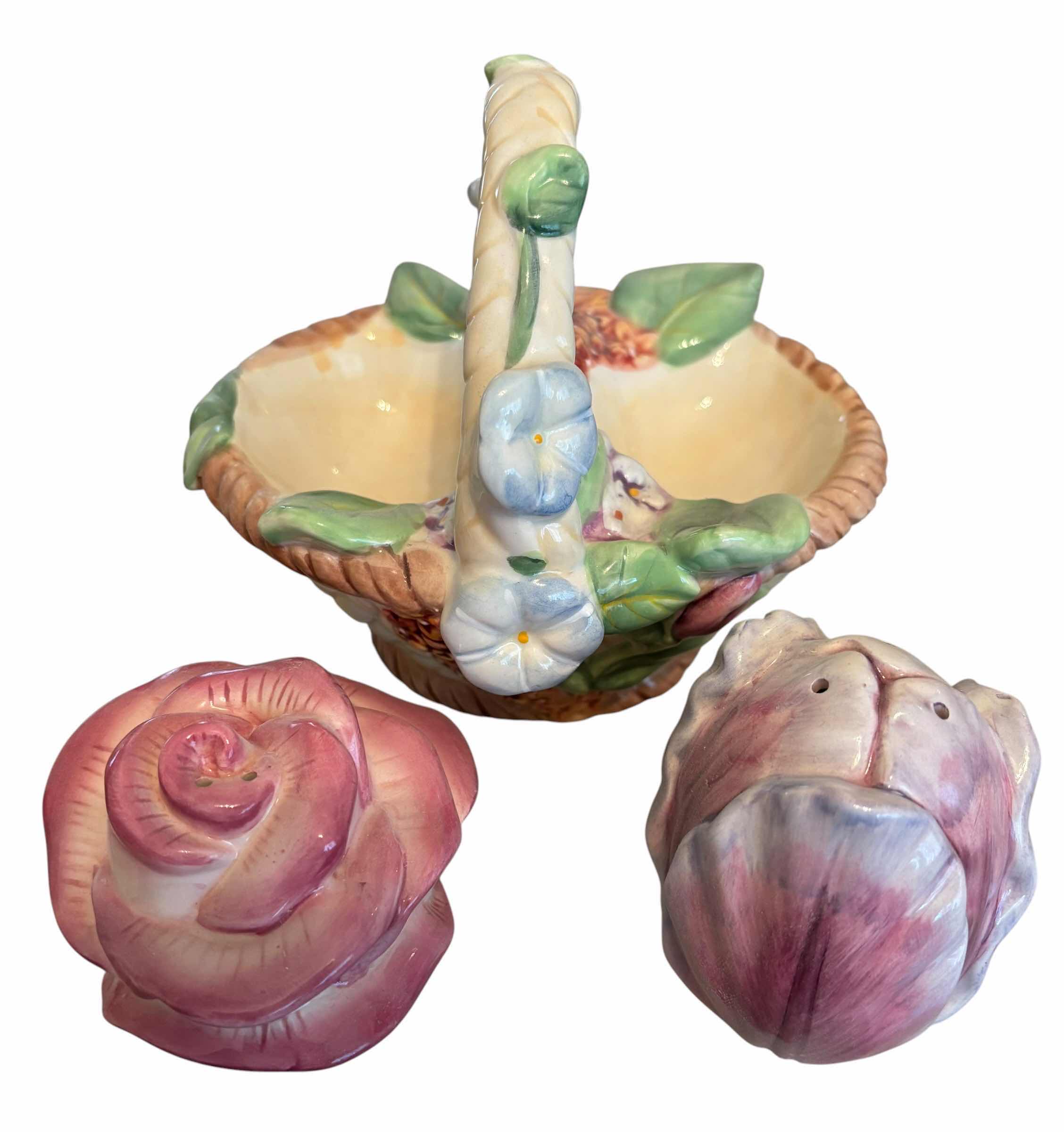 Photo 1 of COLLECTION OF ROSE THEMED SALT N PEPPER SHAKERS