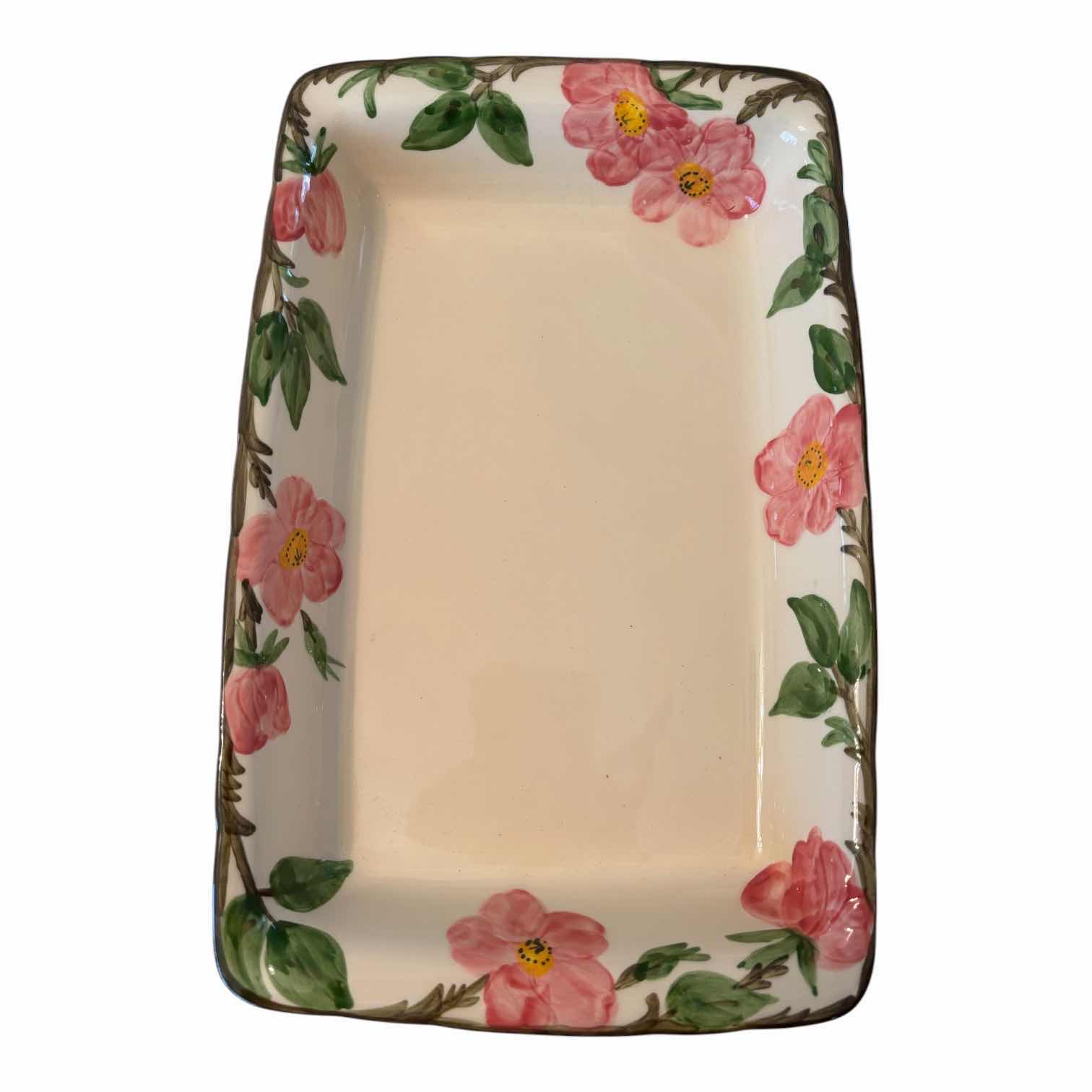 Photo 1 of FRANCISCAN DESERT ROSE SERVING PLATTERS, LARGEST 19.5”L $85