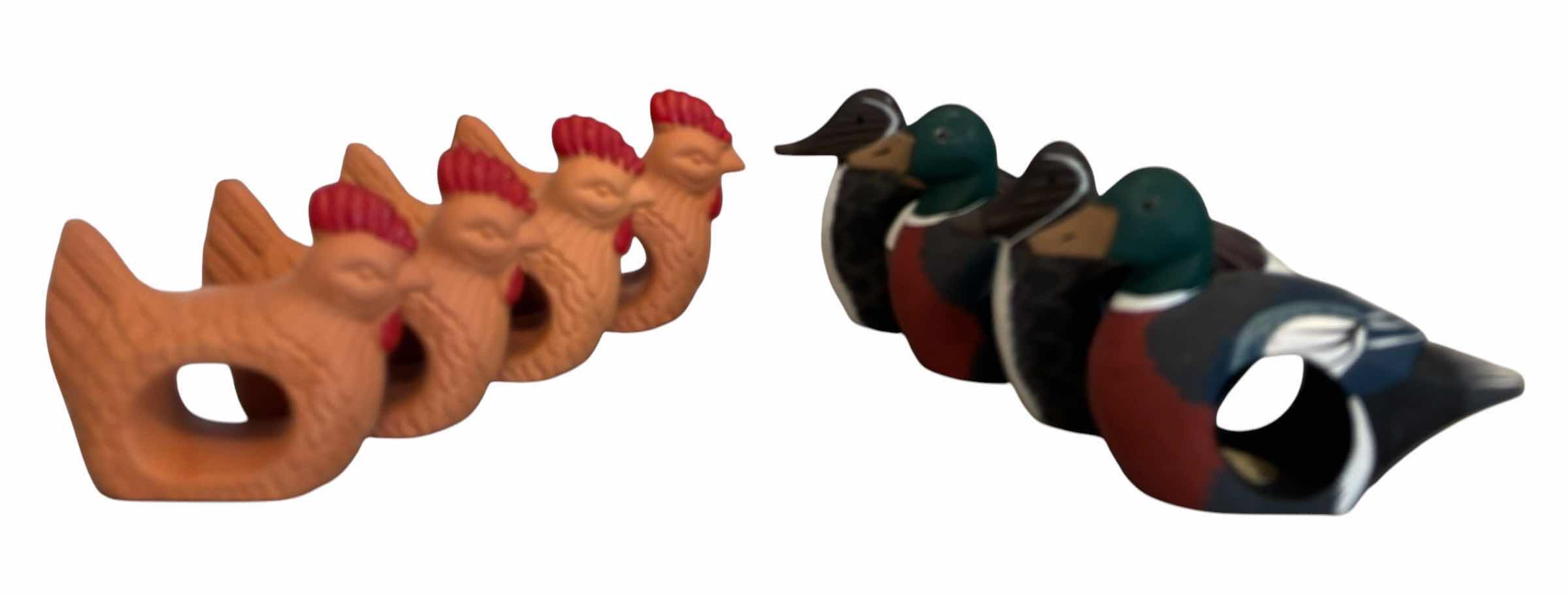 Photo 1 of CHICKEN & DUCK NAPKIN RINGS (8)