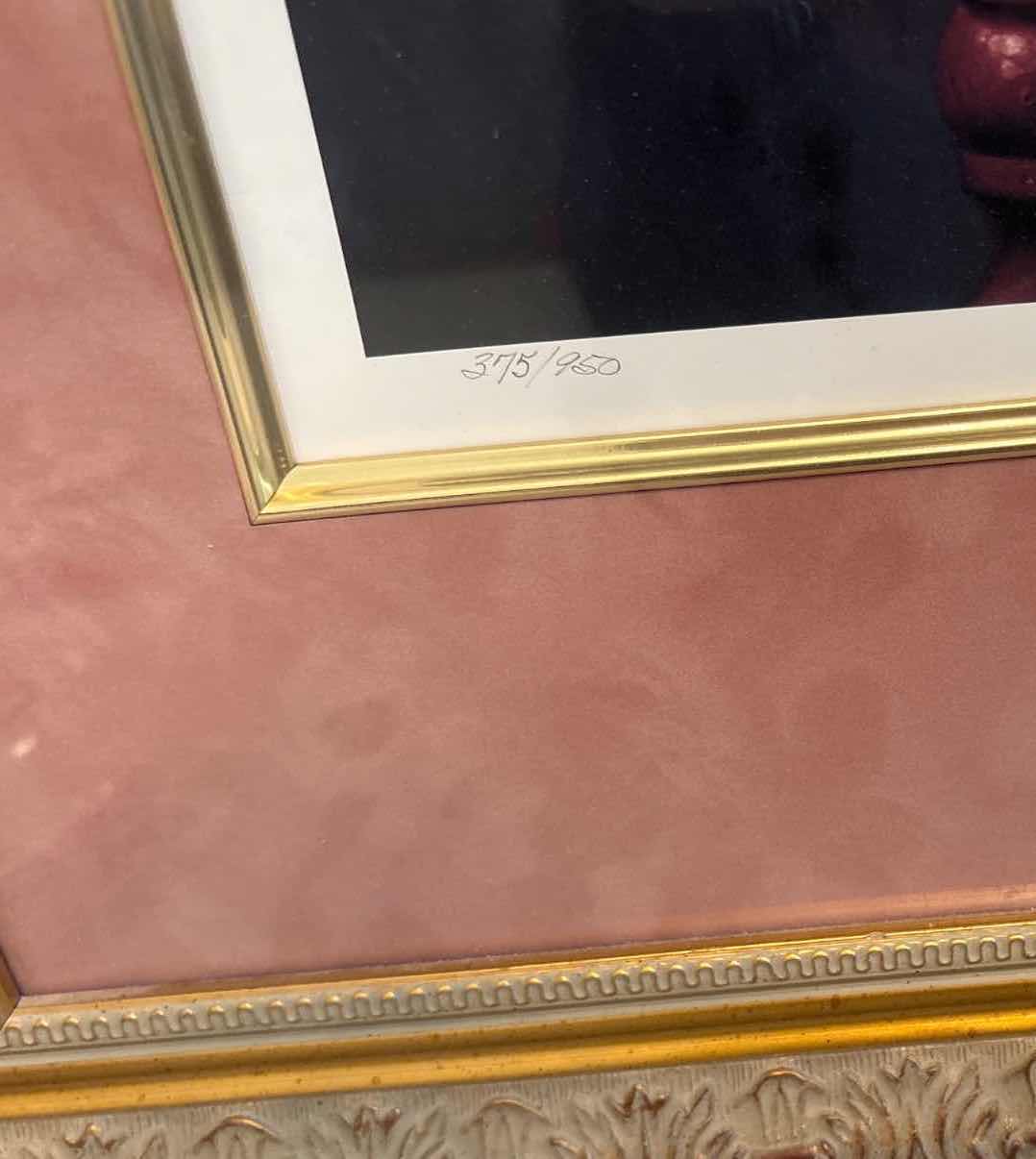 Photo 1 of FRAMED ARTWORK “MONDAY THRU SUNDAY” YOUBG GIRL CRASLING A DOLL LIMITED EDITION SIGNED BY BOB BYERLEY #375/950 IN ORNATE GOLD FRAME 35”X42.5”