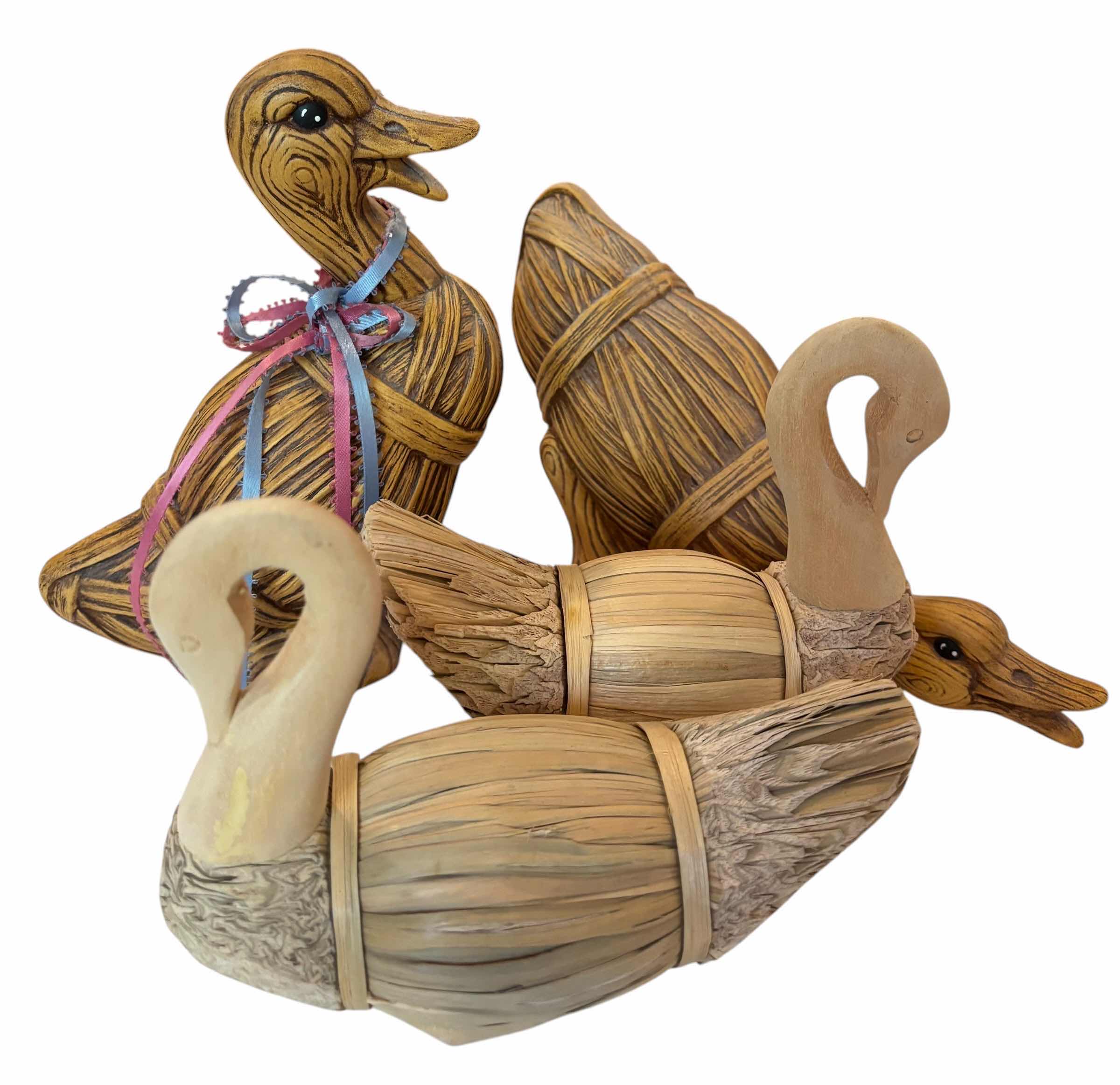 Photo 1 of DUCK FIGURINES (4), TALLEST H8”
