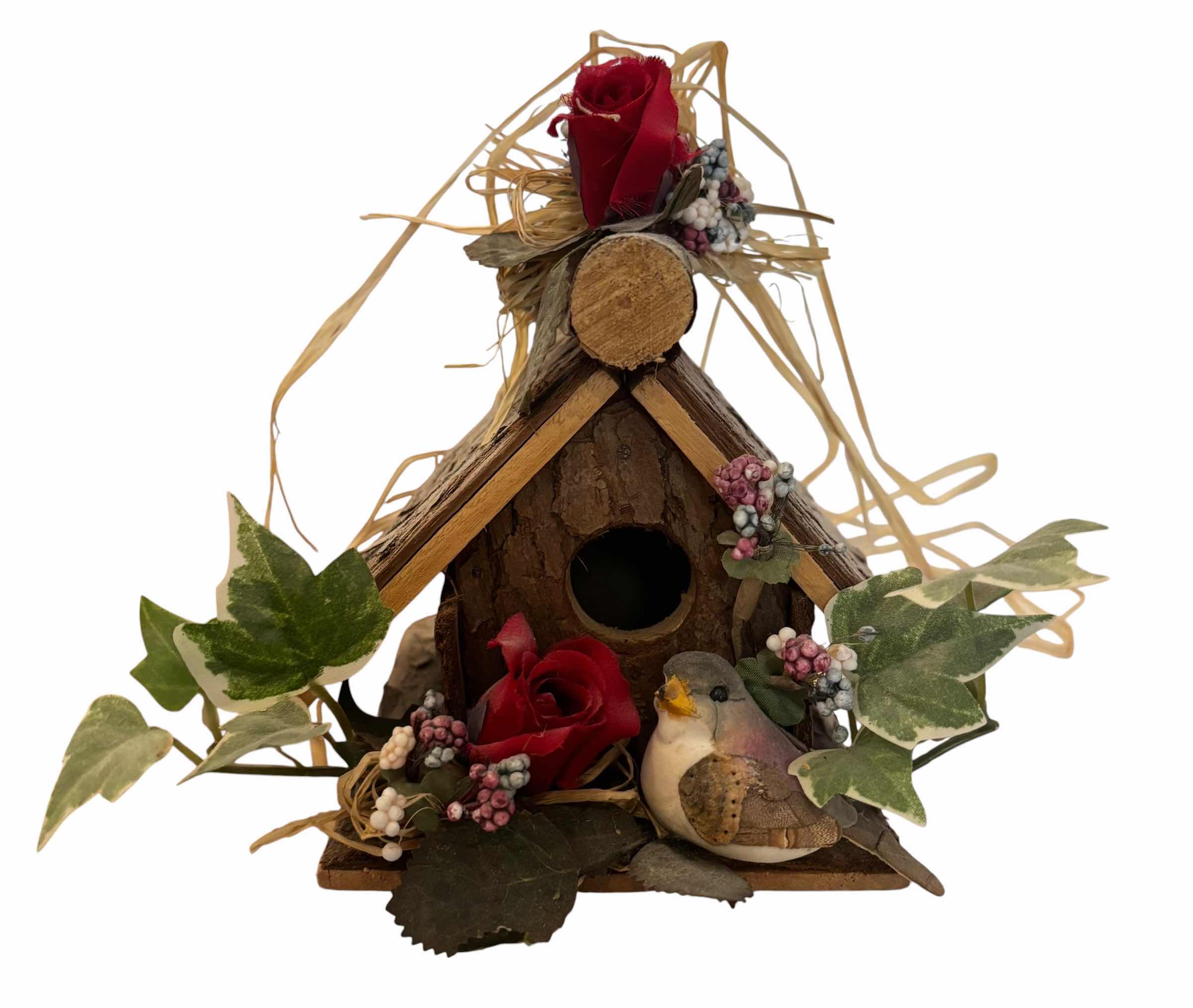 Photo 1 of COLLECTION OF VINTAGE BIRD HOUSES, TALLEST H9.5”