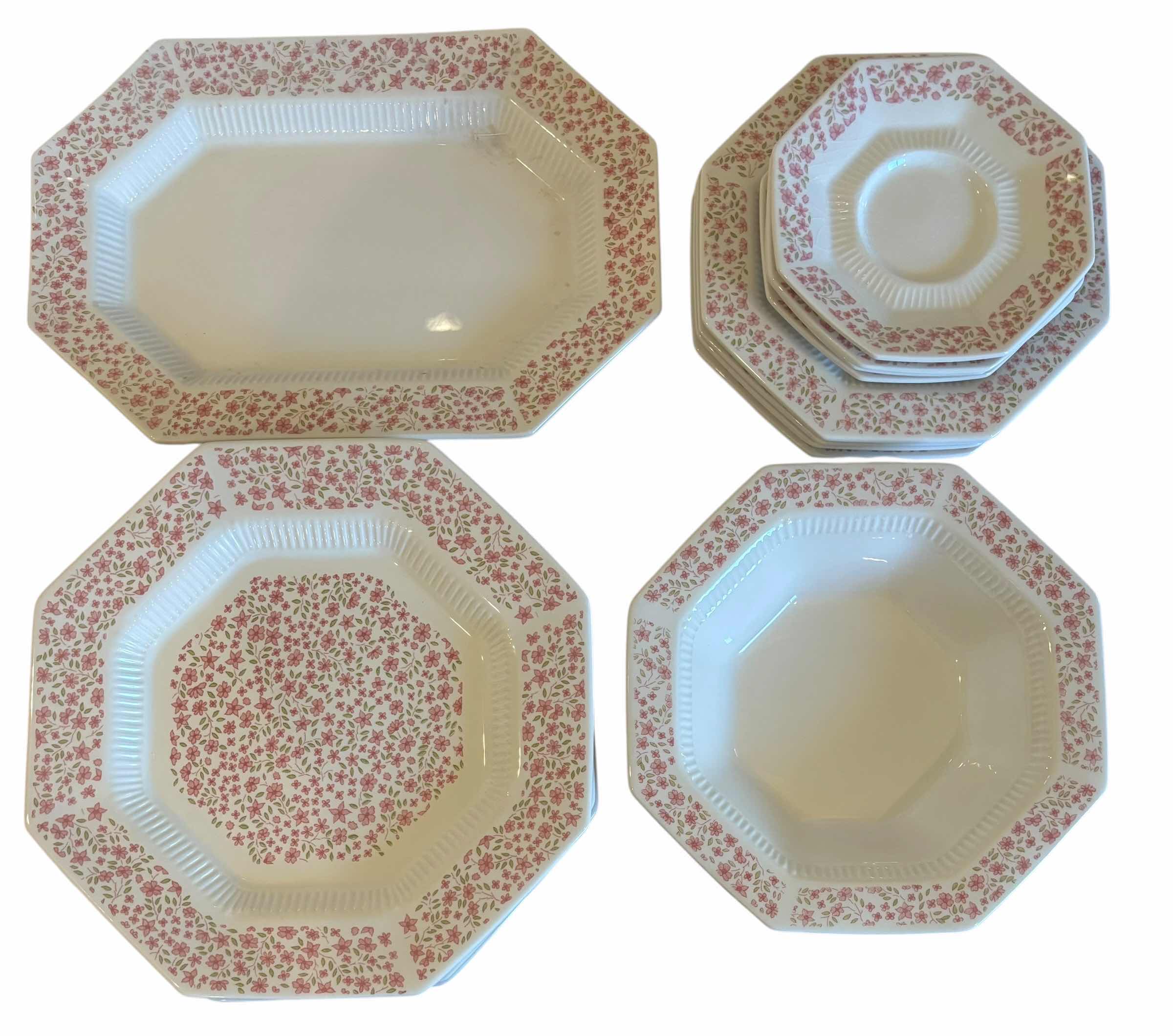 Photo 1 of VINTAGE INDEPENDENCE IRONSTONE INTERPACE MARY JANE DISH SET OF 4 PLUS 2 SERVING DISHES