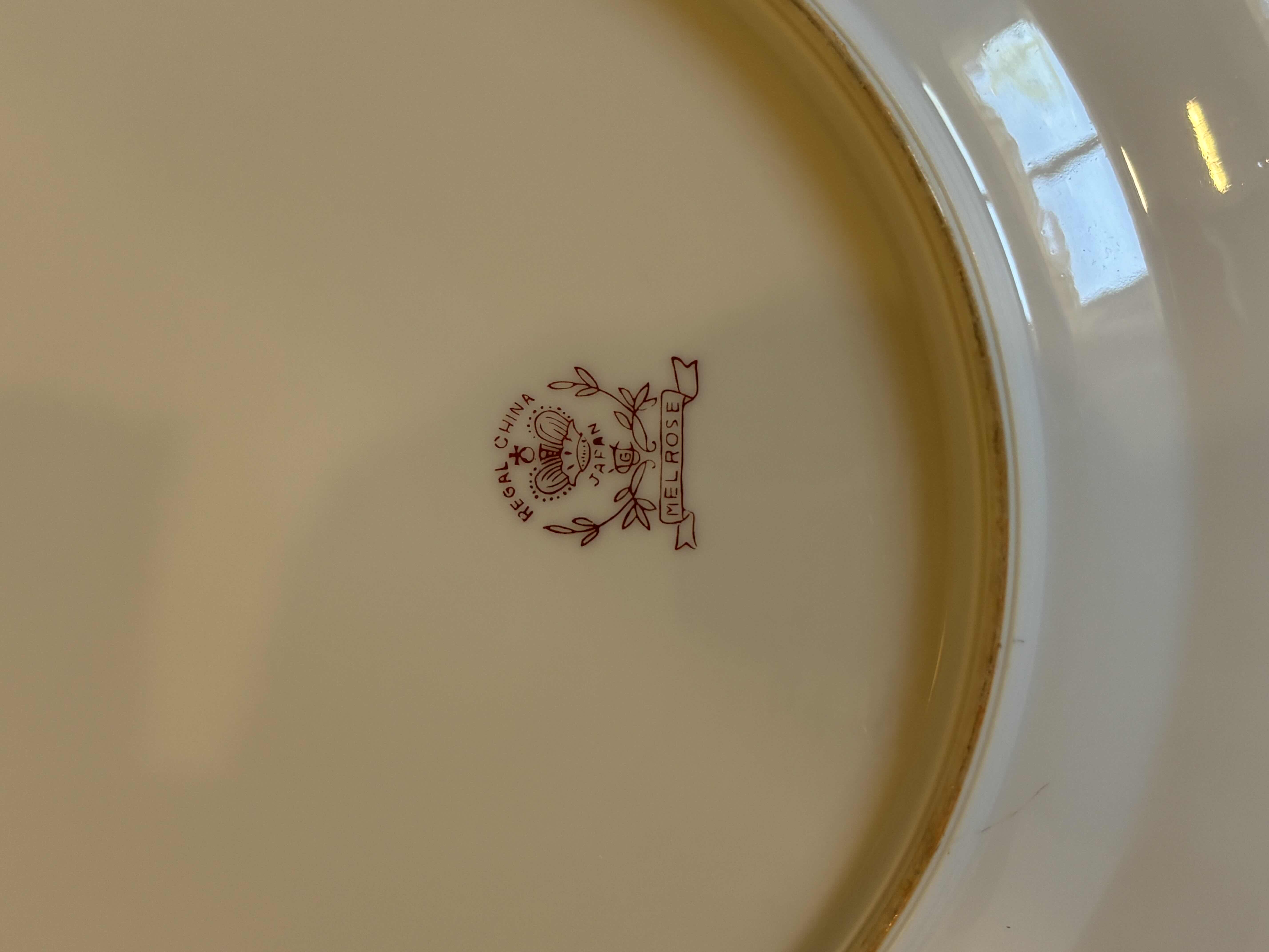 Photo 1 of ROSENTHAL GROUP CLASSIC ROSE COLLECTION SERVING BOWL & REGAL CHINA MELROSE PATTERN PLATE 10.5”D