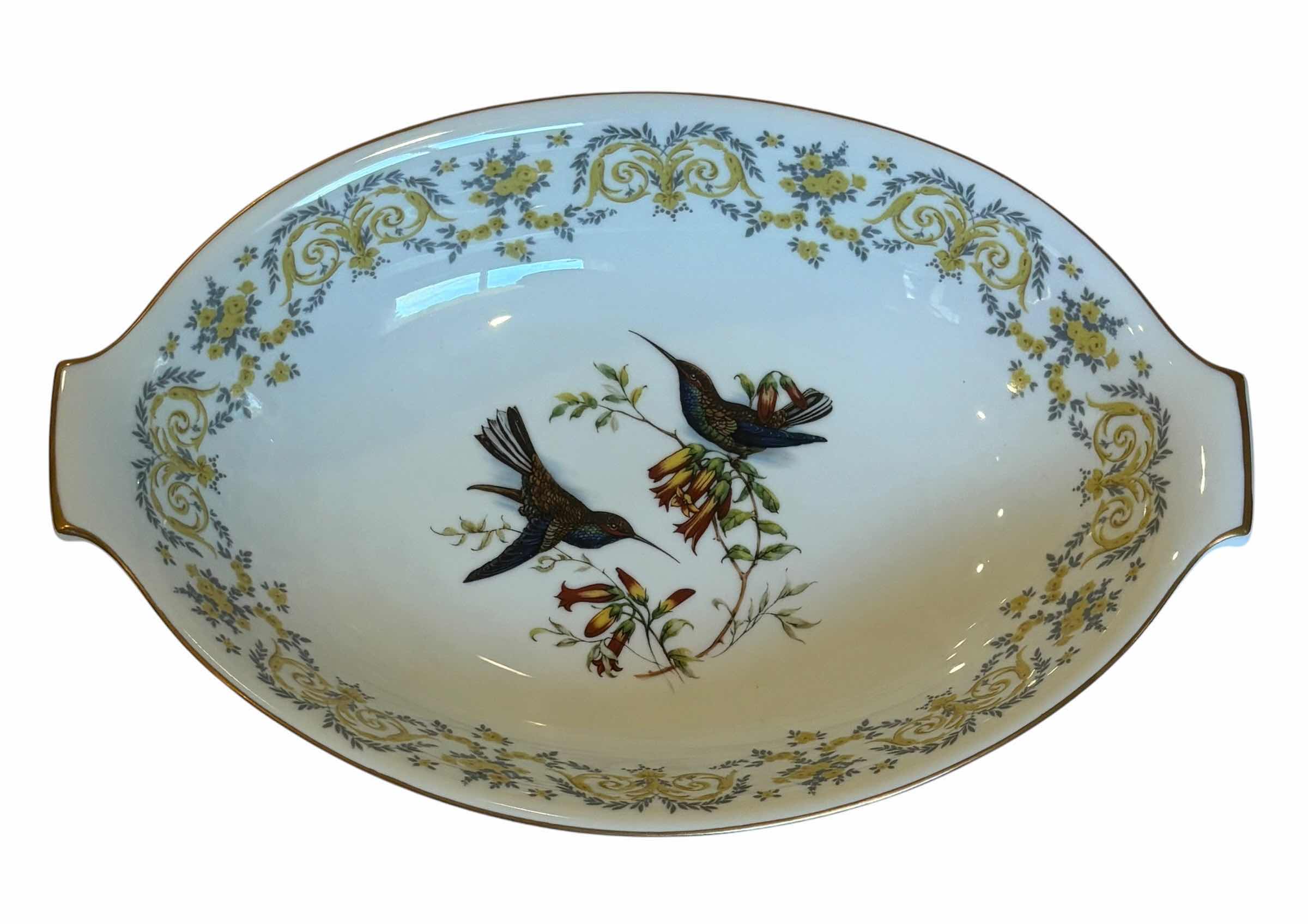 Photo 1 of ROSENTHAL GROUP CLASSIC ROSE COLLECTION SERVING BOWL & REGAL CHINA MELROSE PATTERN PLATE 10.5”D