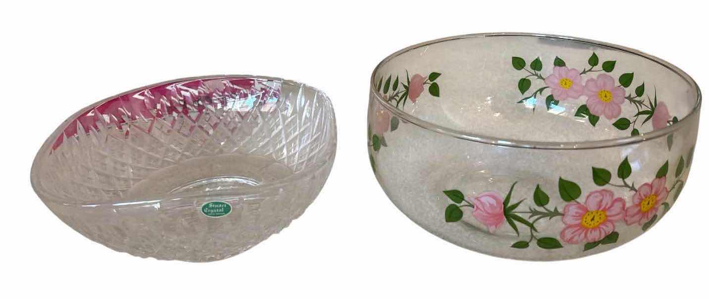 Photo 1 of (6)PCS VINTAGE CRYSTAL AND GLASS PUNCH BOWLS