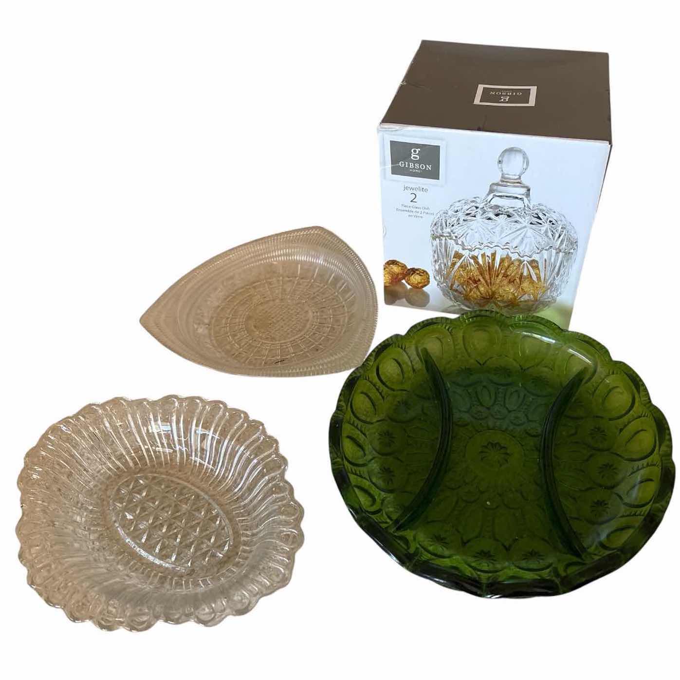 Photo 1 of (4)PCS RELISH & CANDY DISH D8.5”