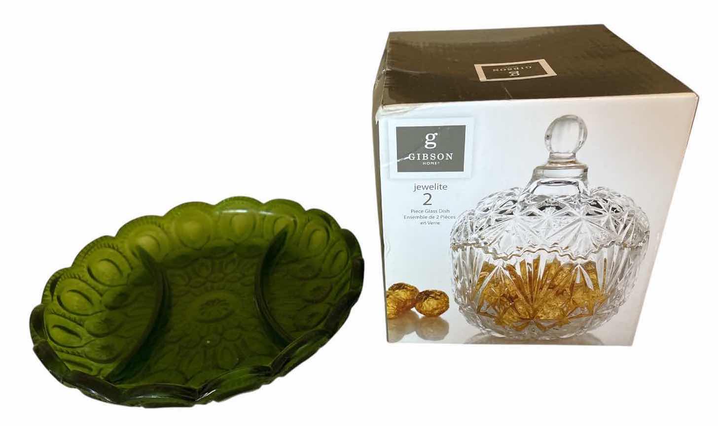 Photo 1 of (4)PCS RELISH & CANDY DISH D8.5”