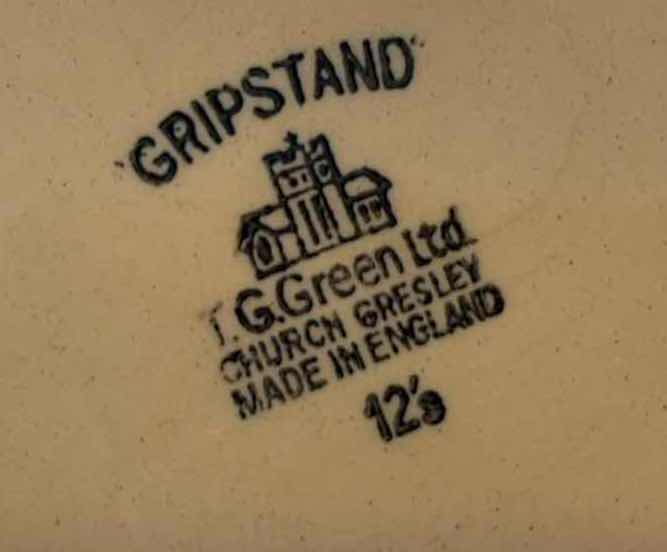 Photo 1 of (2)PCS VINTAGE T.G. GREEN GRIPSTAND YELLOW POTTERY MIXING BOWLS D12”