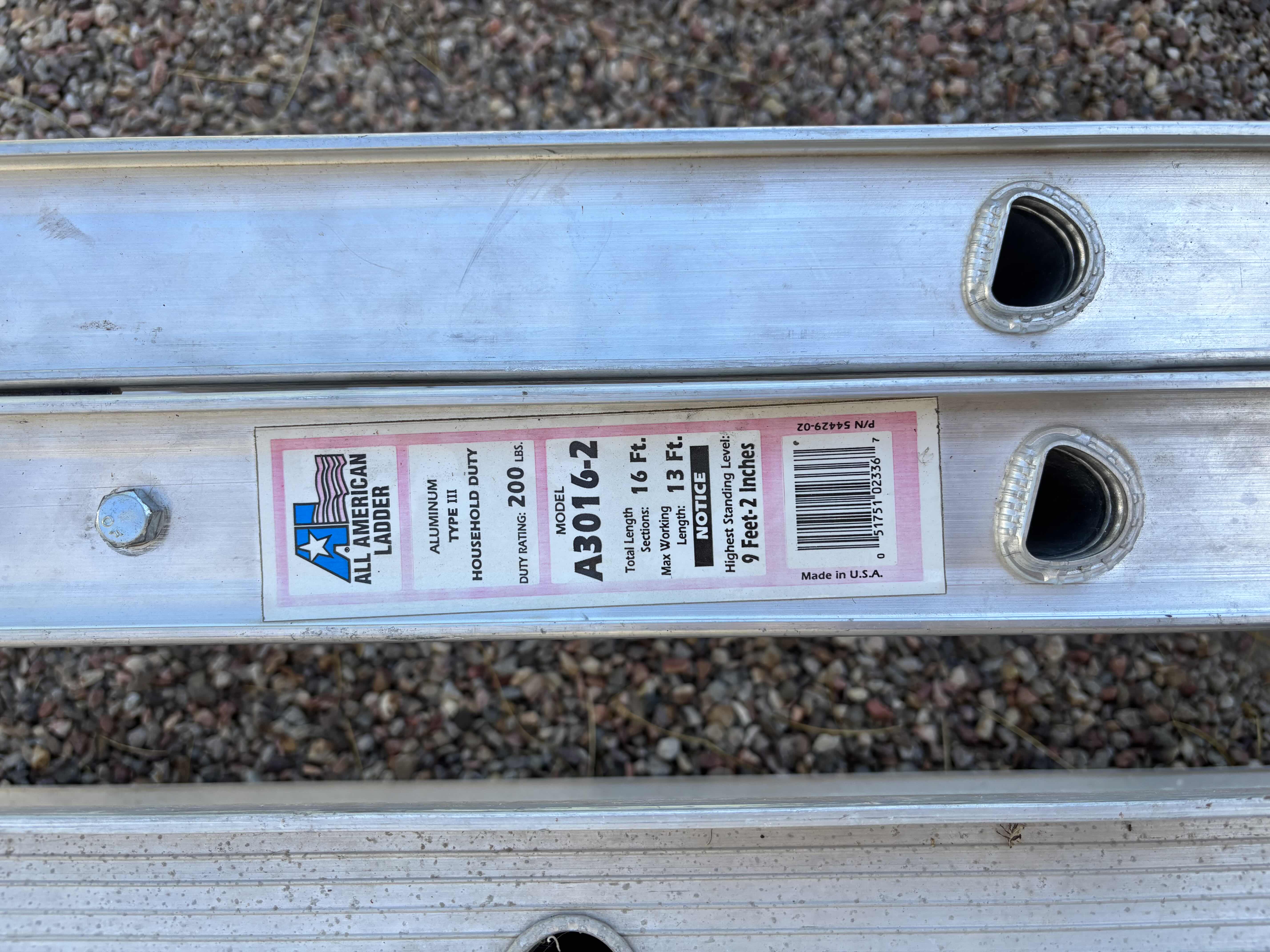 Photo 1 of EXTENSION LADDERS (2)