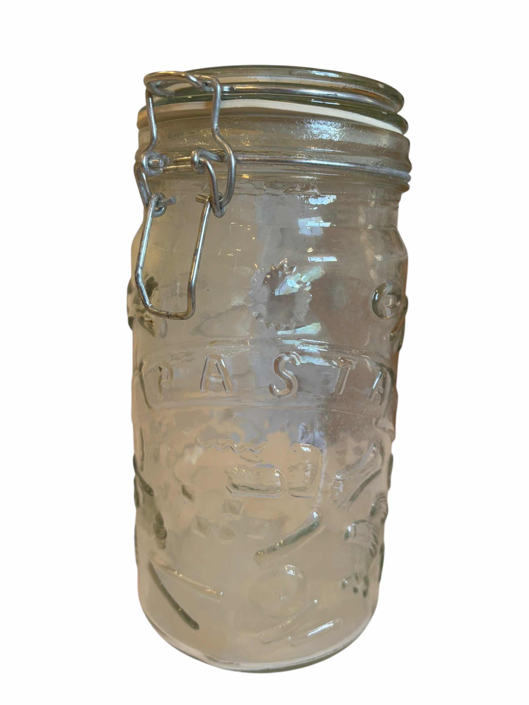 Photo 1 of COLLECTION OF GLASS KITCHEN JARS (7), TALLEST H8.5”