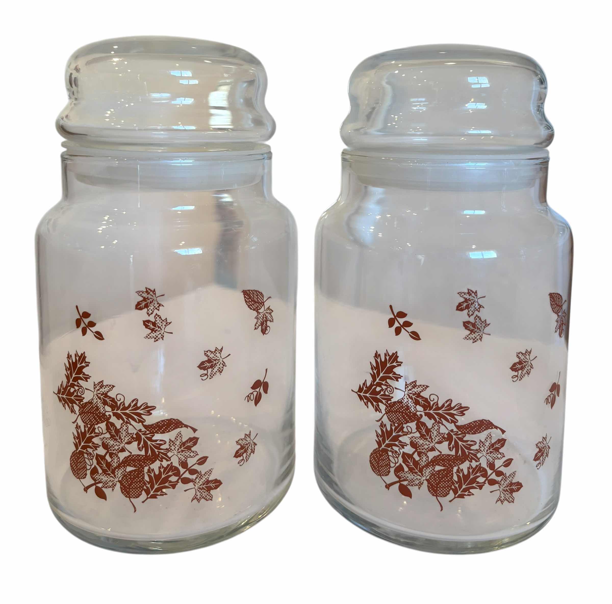 Photo 1 of COLLECTION OF GLASS KITCHEN JARS (7), TALLEST H8.5”