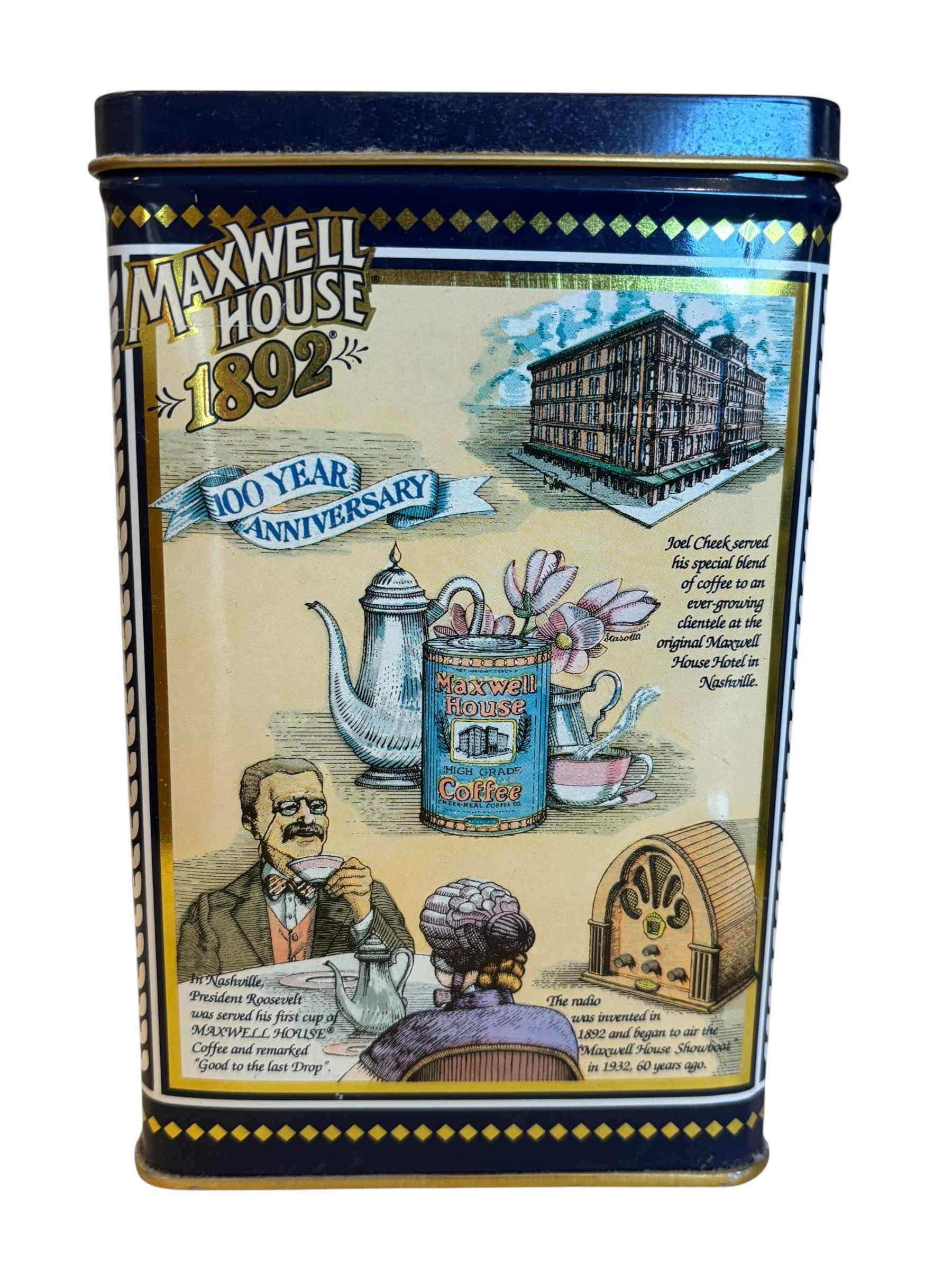 Photo 1 of COLLECTIBLE TINS (4), TALLEST H7”