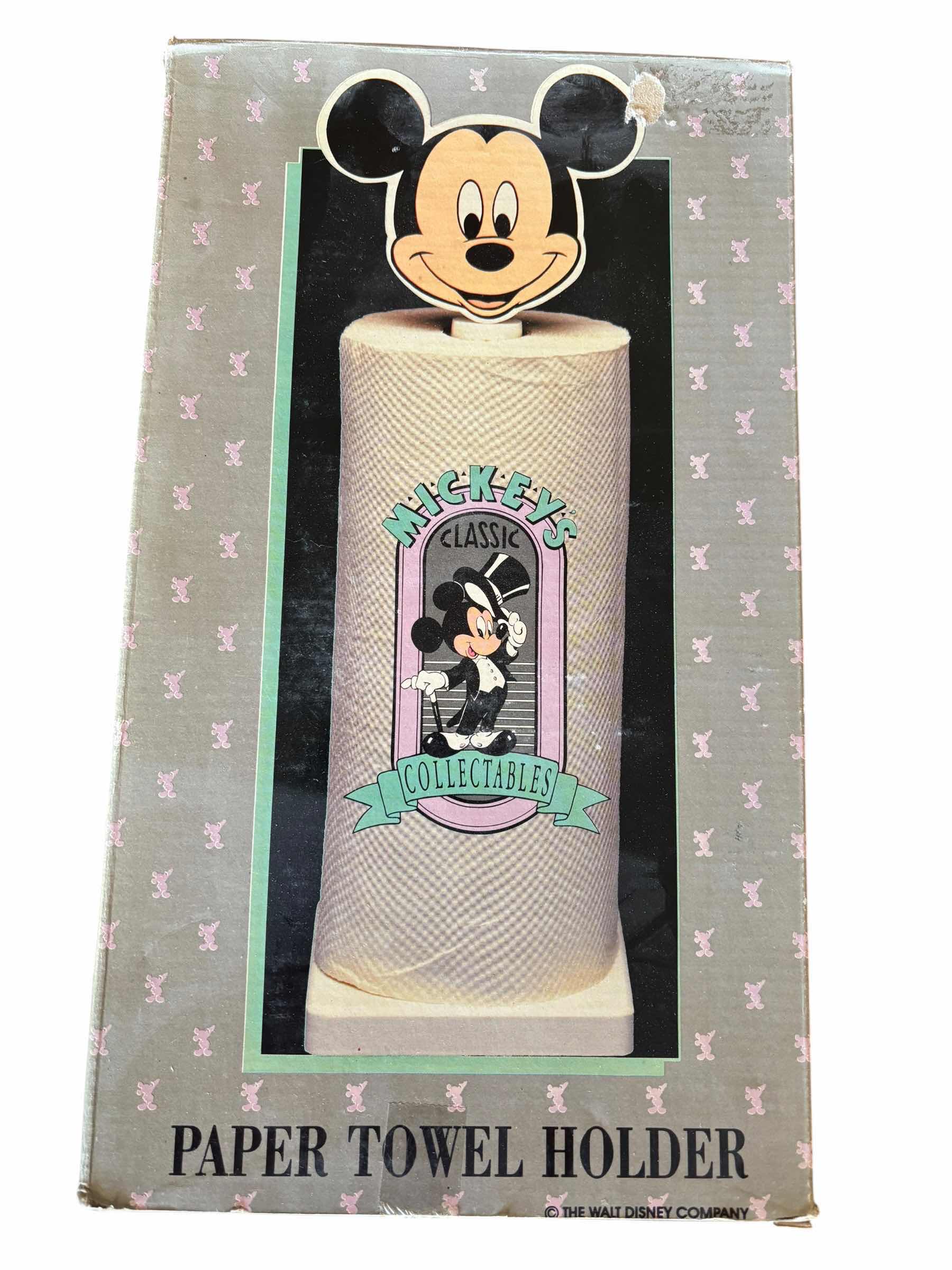 Photo 1 of NIB VINTAGE DISNEY MICKEY MOUSE CLASSIC COLLECTABLES PAPER TOWEL HOLDER