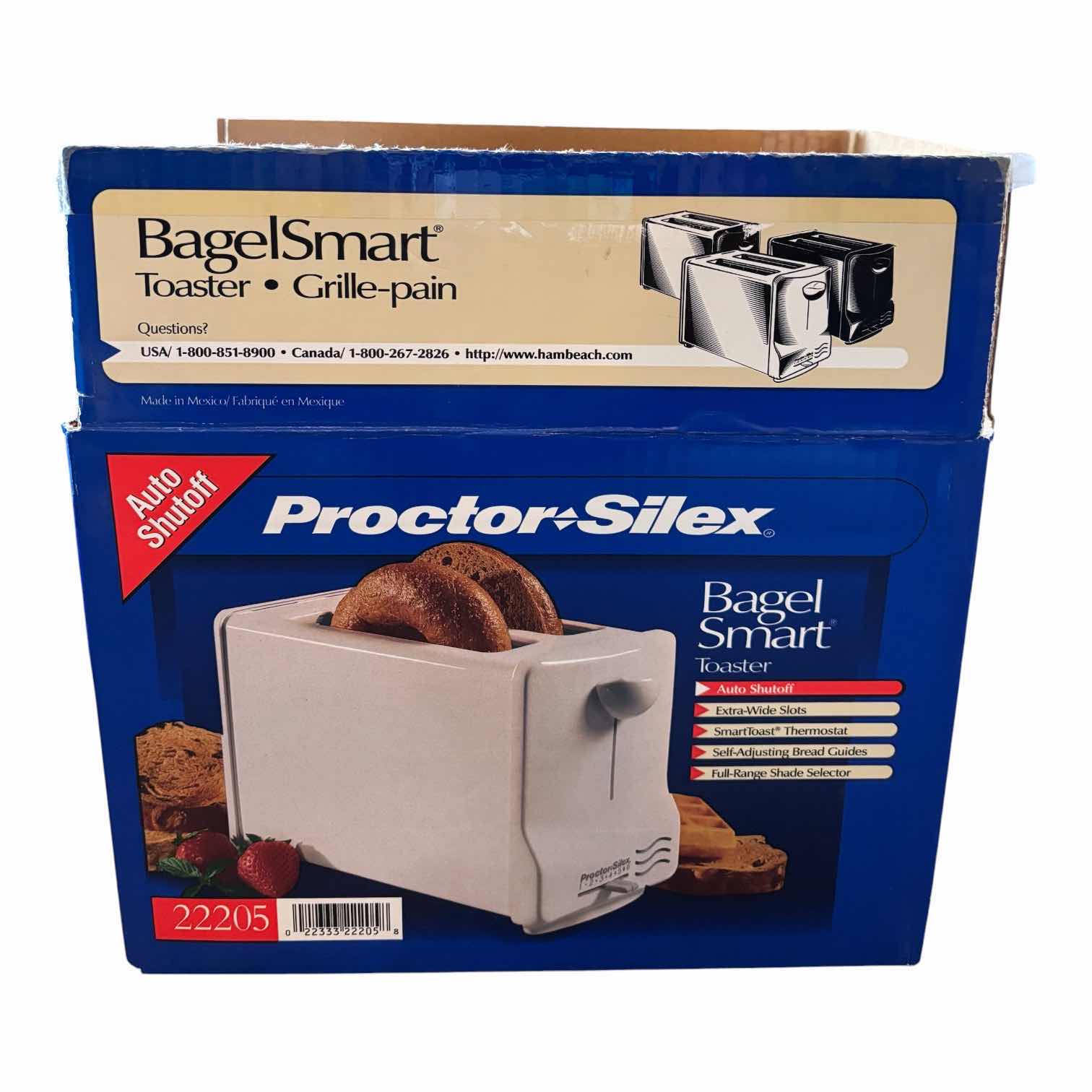 Photo 1 of NIB PROCTOR SILEX BAGEL SMART TOASTER