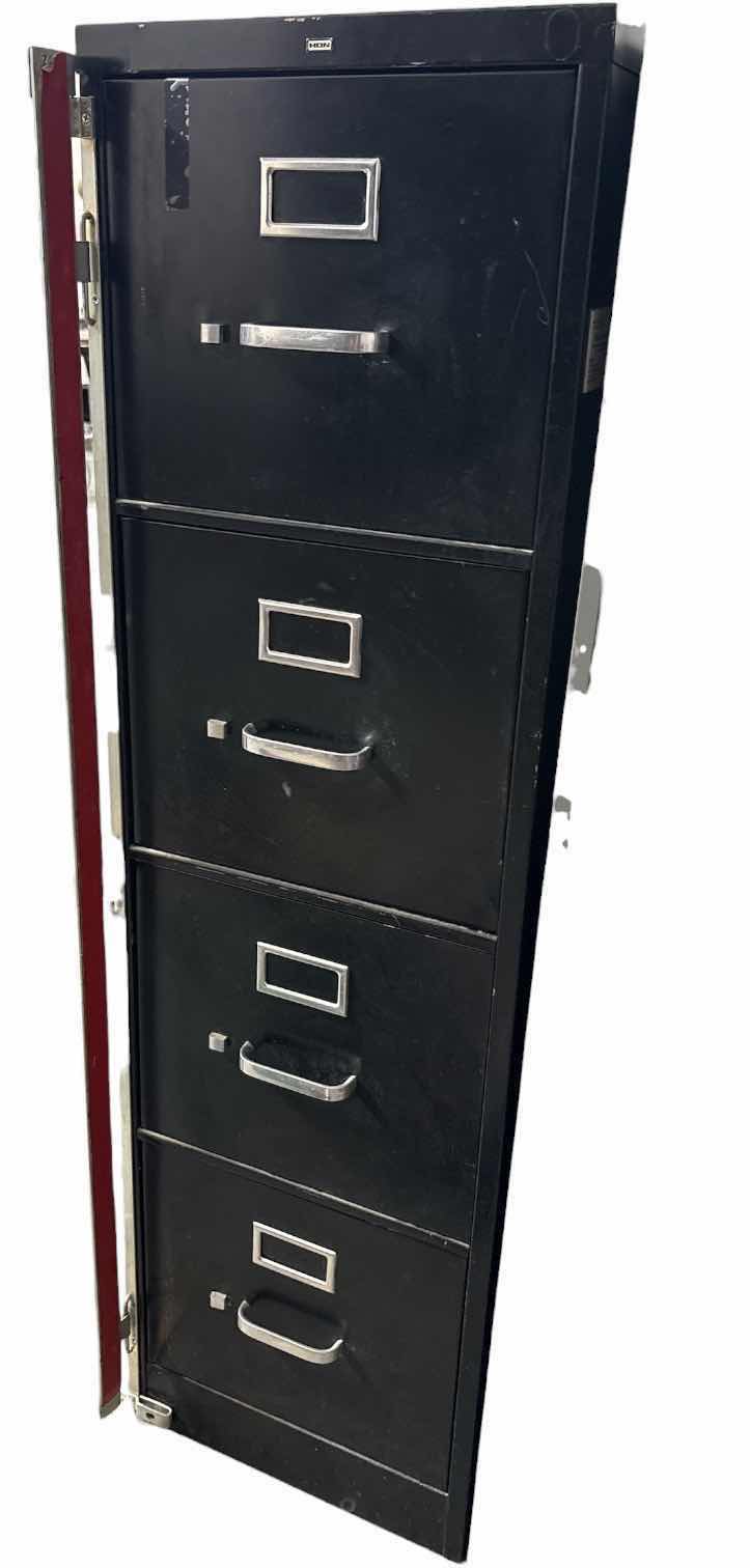 Photo 1 of 2-PCS VINTAGE HOM 4-DRAWER METAL FILING CABINET 15”X29 H52”