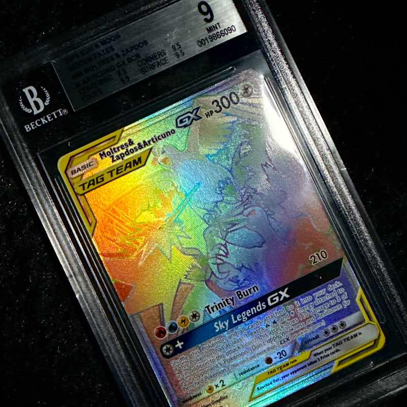 Moltres & Zapdos & Articuno GX #69 BGS 9