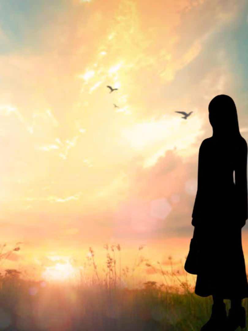 AIみよちゃんは夕焼け空を見ている11