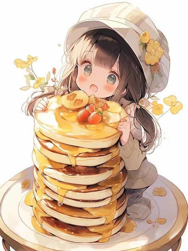 甘々なパンケーキ