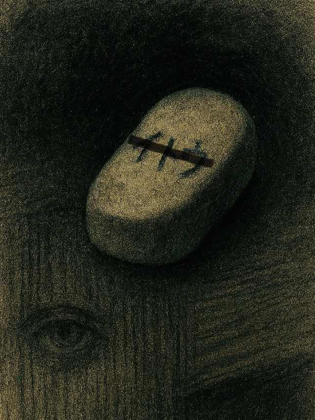 消しゴムの跡　（考察お願いします。）