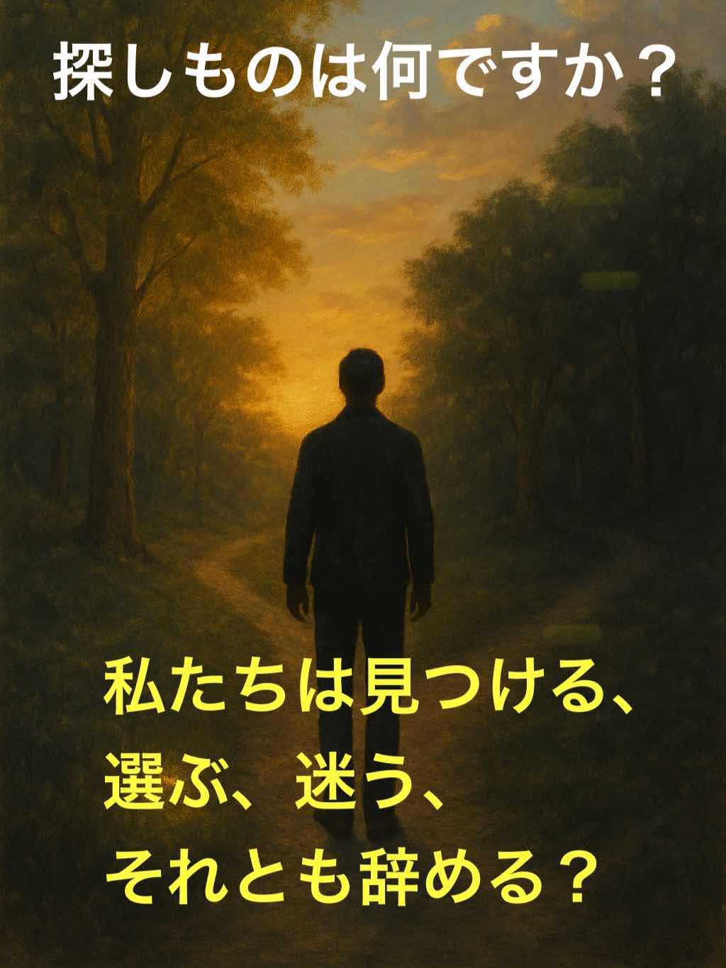 選ぶべきものは何？必至に探す？ゆっくり探す？