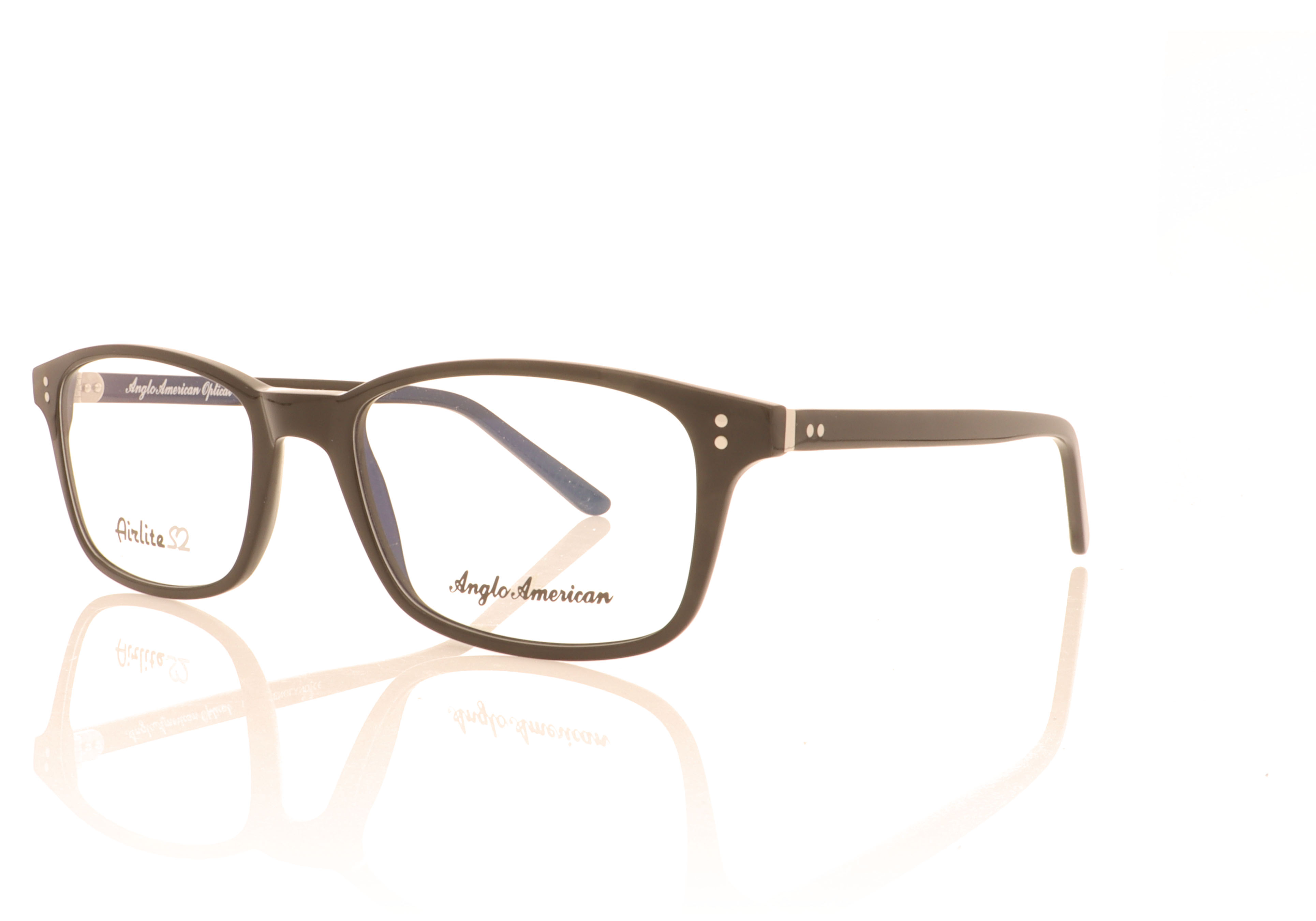 Anglo American Optical Airlite S2 101 S2 101 Black BLK Glasses