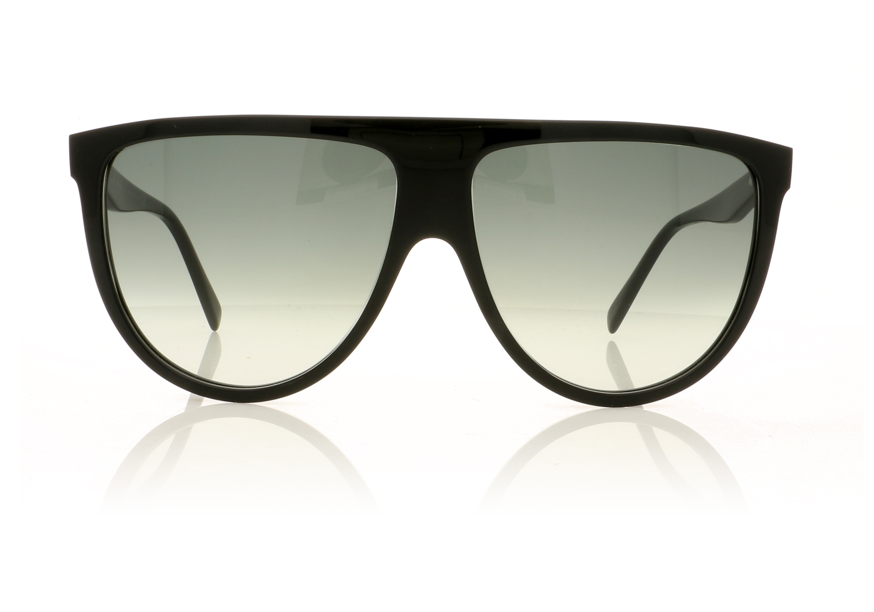 Celine Thin Shadow CL4006IN Black/Green Gradient Lenses 01P Sunglasses