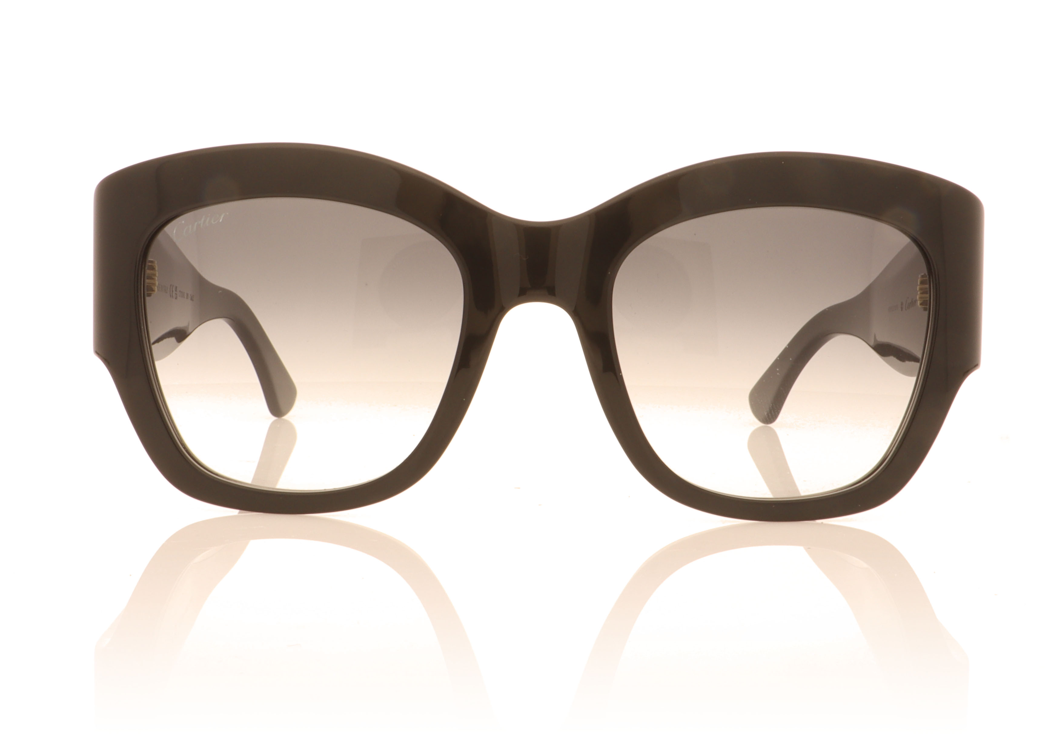 Cartier CT0304S Black/Grey 001 Sunglasses